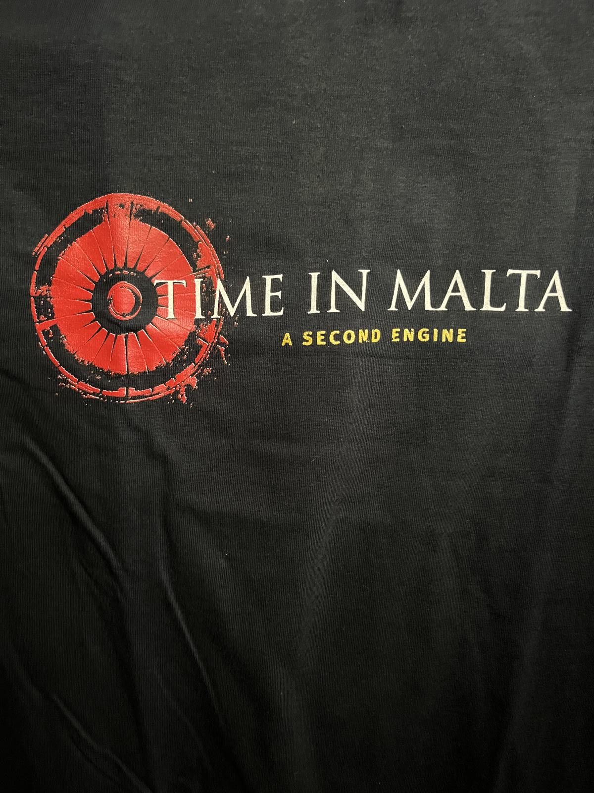 Fruit Of The Loom VTG Time in Malta Band T-shirt Album A Second Engine Tee - M Size US M / EU 48-50 / 2 - 4 Thumbnail