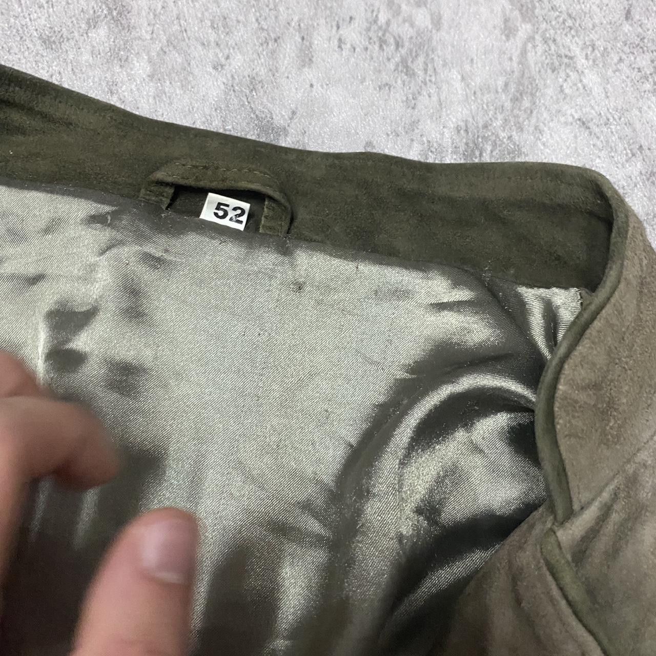 Other Green suede leather jacket with a unique Size L / US 10 / IT 46 - 3 Thumbnail