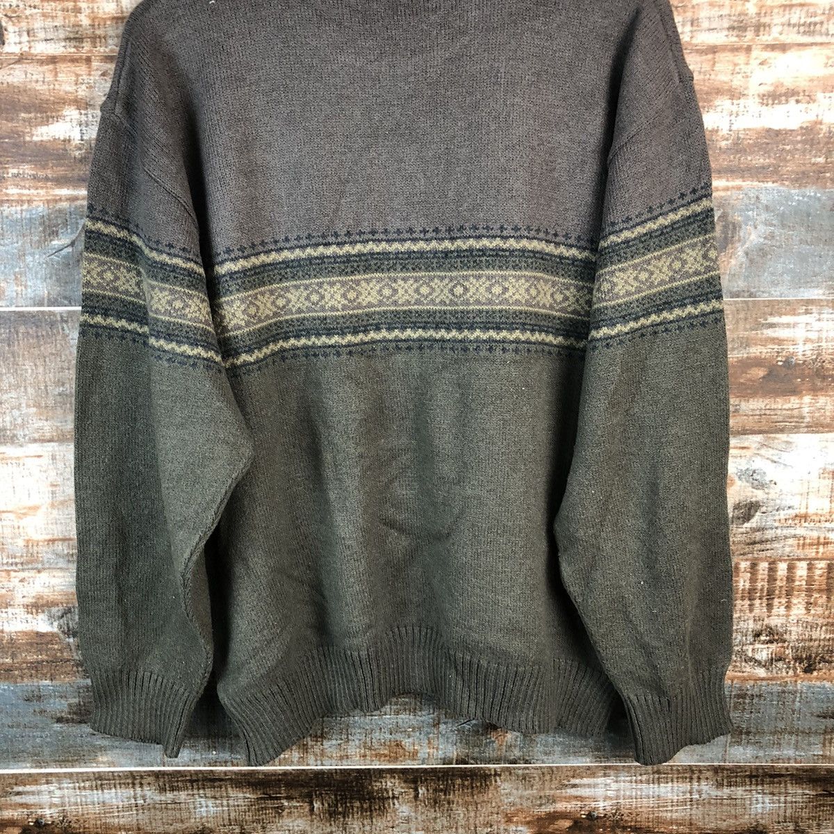 Vintage DL Apoy Green Knitwear #C480 Size US XL / EU 56 / 4 - 15 Thumbnail