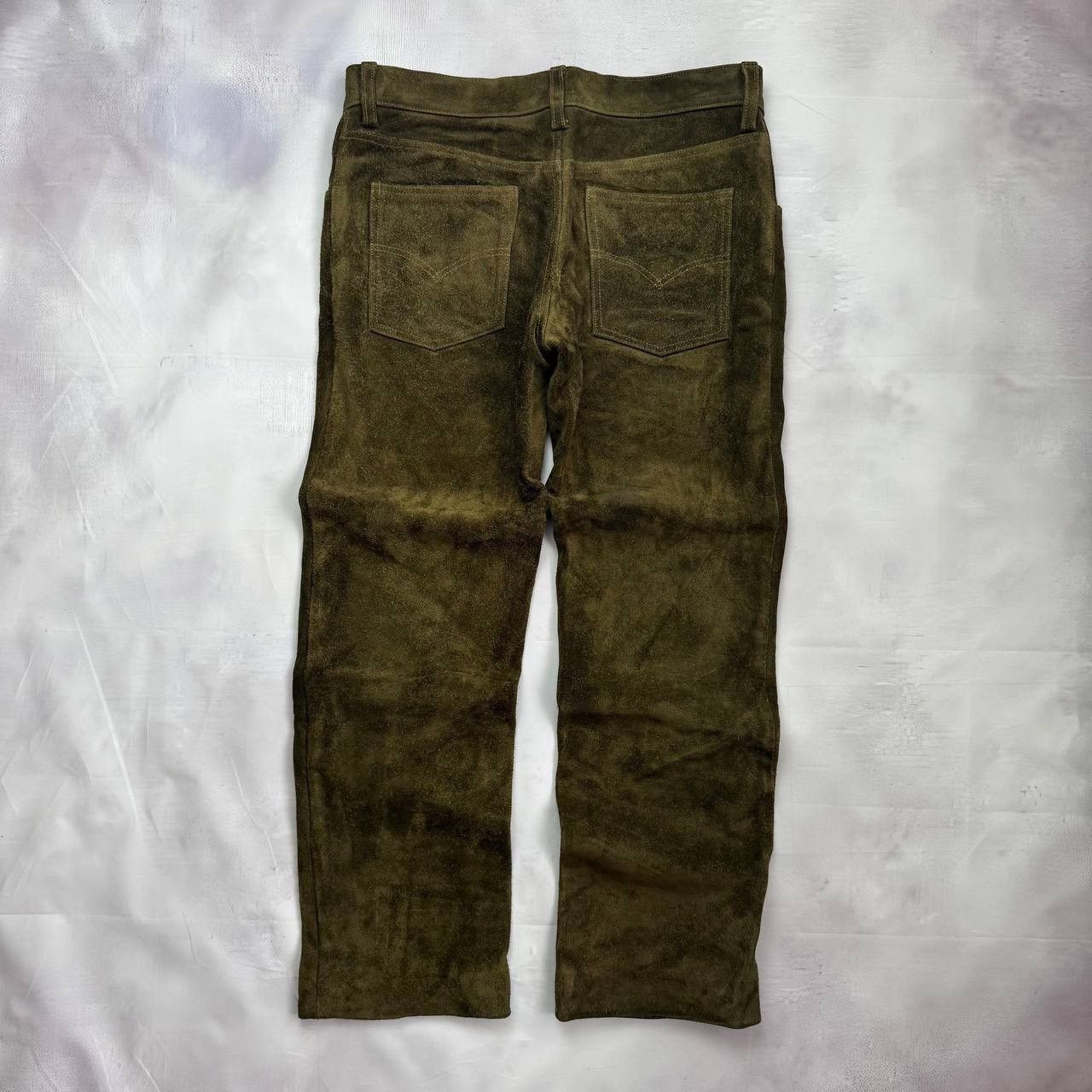 Levi's Vintage Levis 60-70's men's suede leather rare dark green Size US 32 / EU 48 - 12 Thumbnail