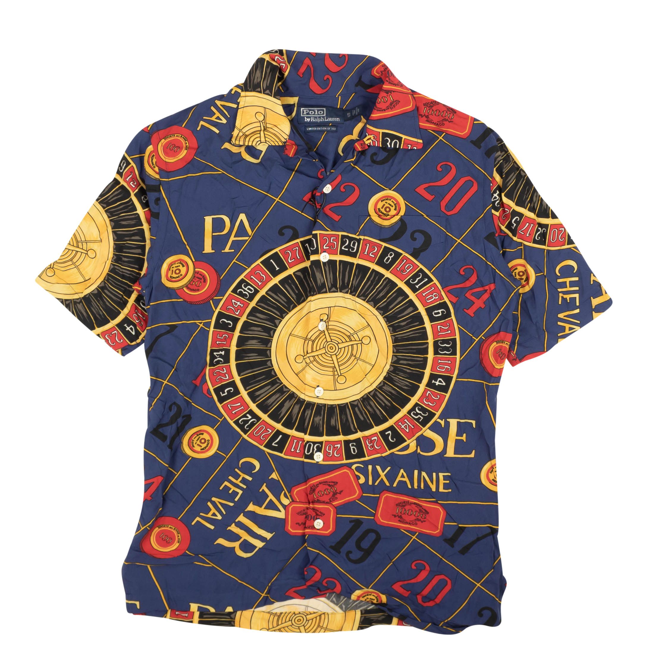 image of Polo Ralph Lauren Blue Classic Caldwell Camp Shirt Size Xs, Men's
