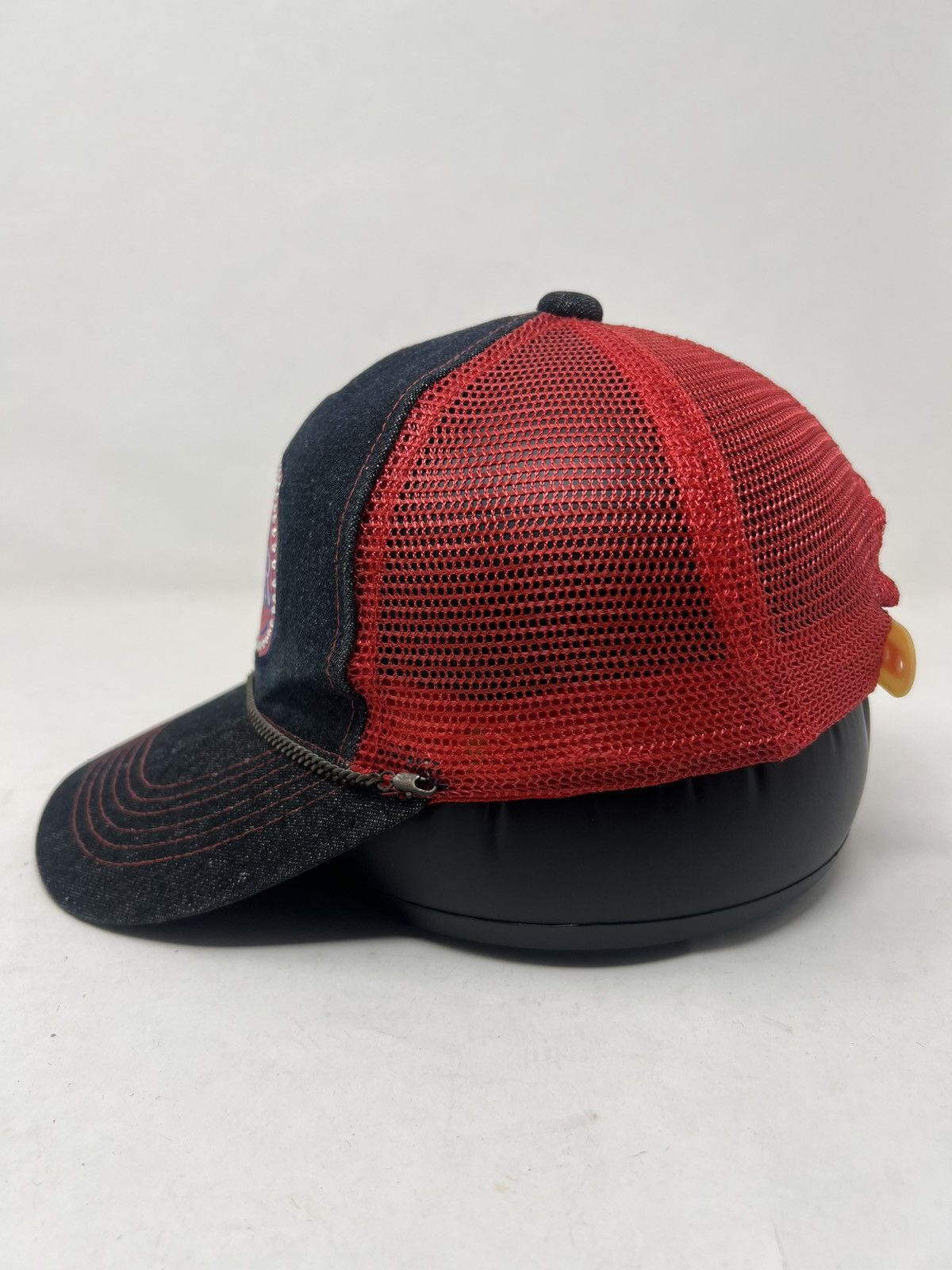 Japanese Brand Winner Motorization Heavy Road Chain Trucker Hat Cap Size ONE SIZE - 3 Thumbnail