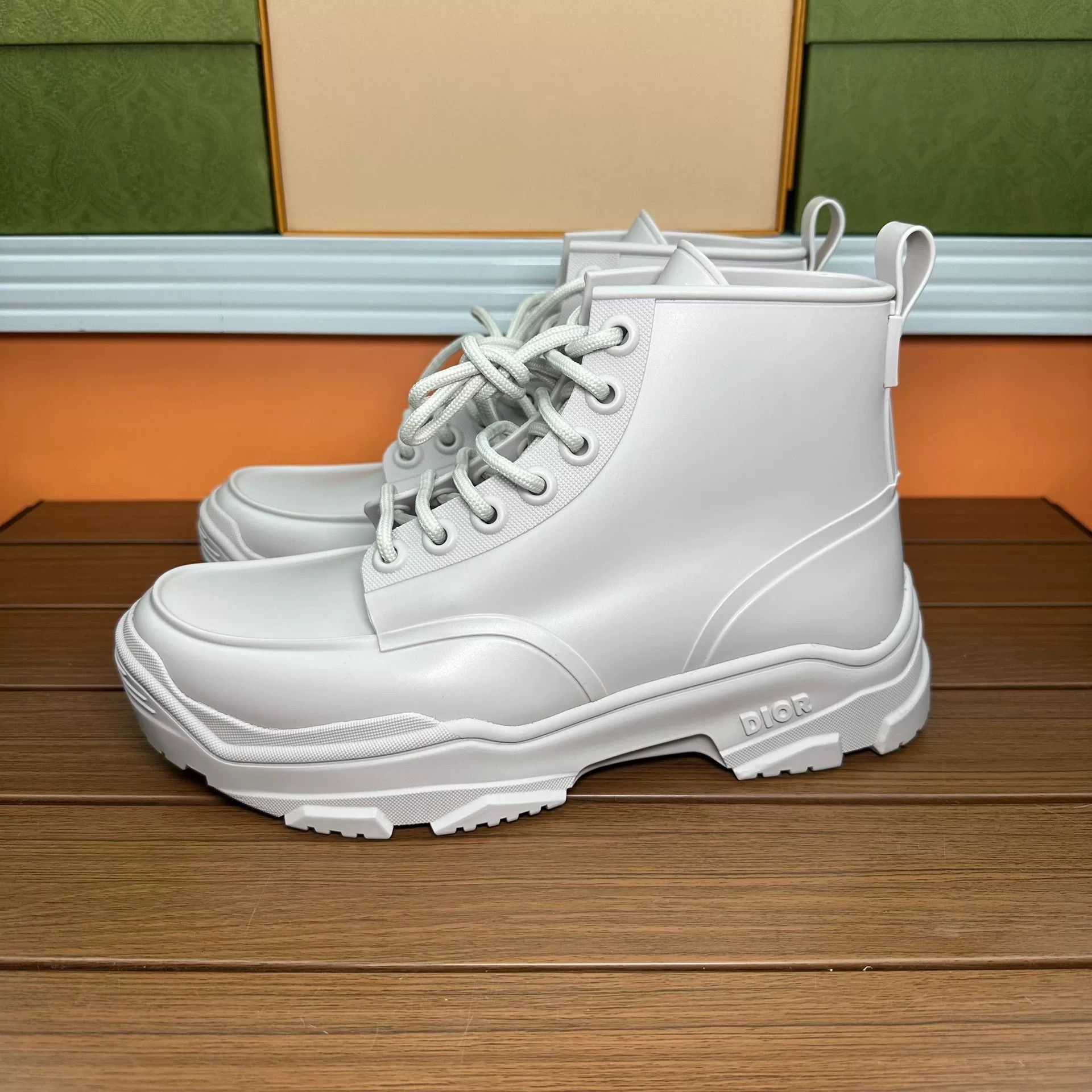 Dior × Kris Van Assche Dior Homme KVA 12AW Calf Skin Zip Boots