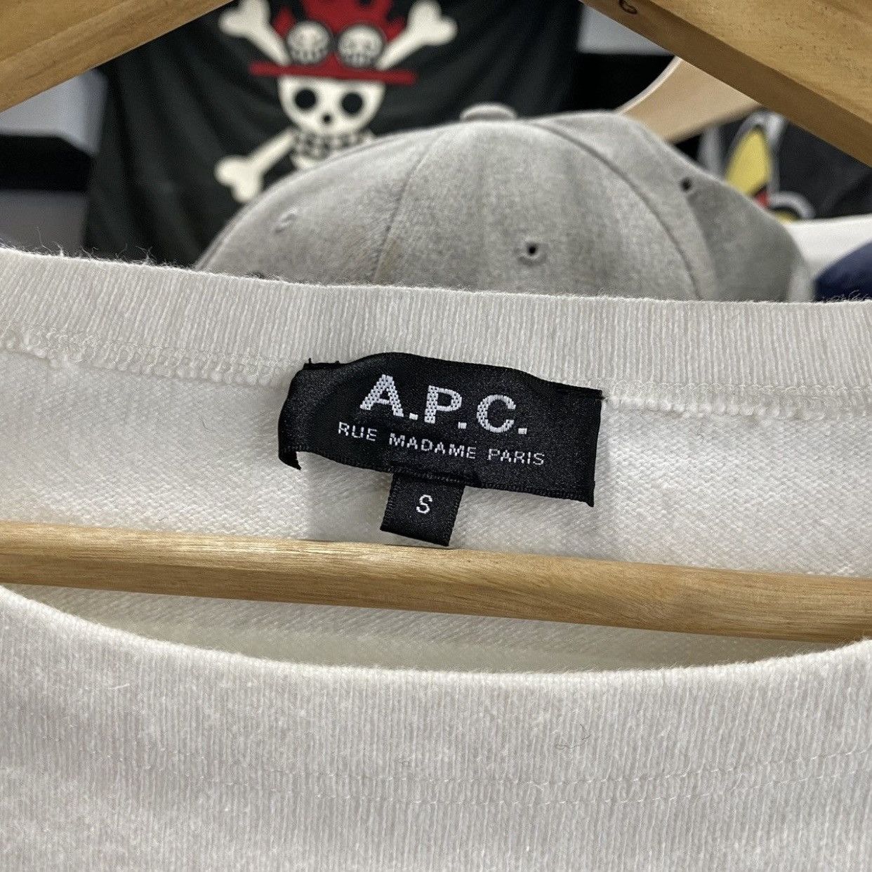 A.P.C. A.P.C. Paris Rue Madame White Cotton Essential Tee Sz S Size US S / EU 44-46 / 1 - 7 Thumbnail