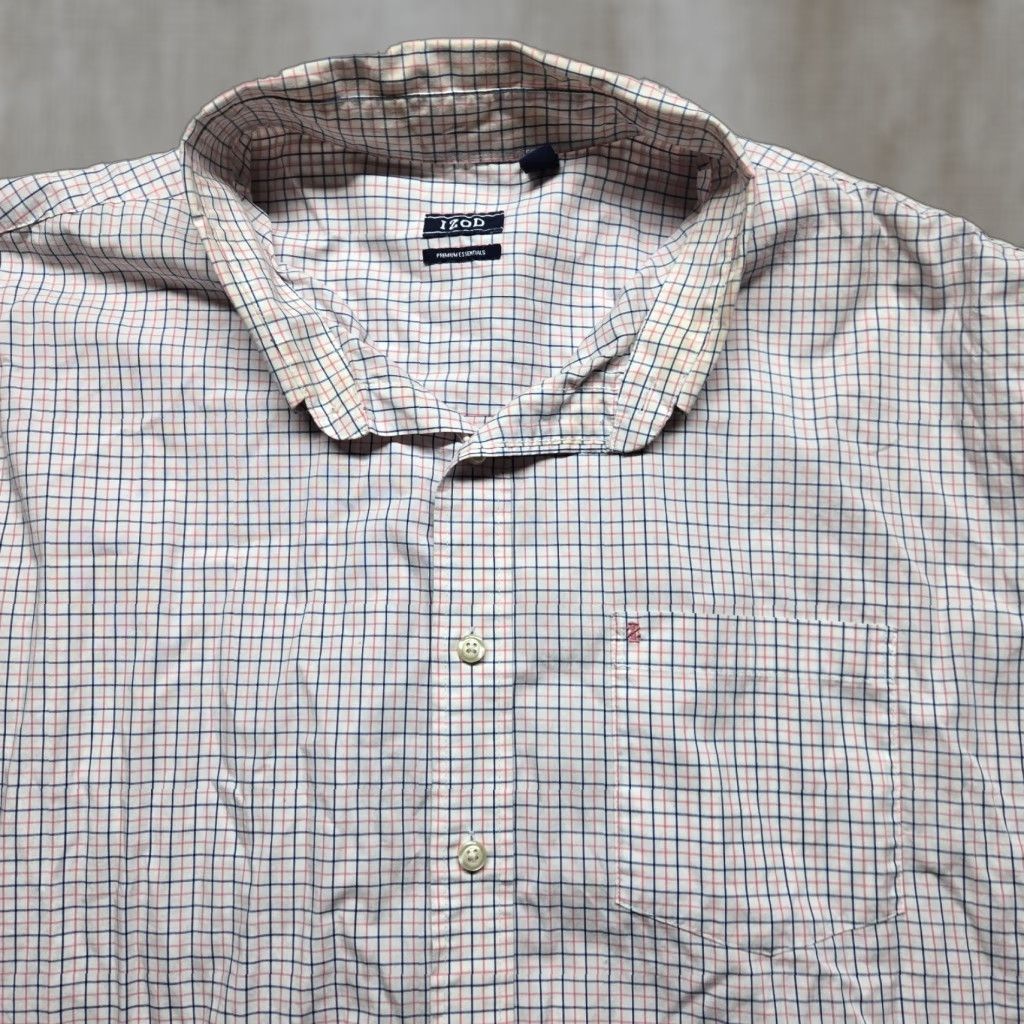 Izod IZOD Shirt Button-Down Up Check Long Sleeve Adult Men's 3XL XXXL Multicolor Cotton Size US XXL / EU 58 / 5 - 1 Thumbnail