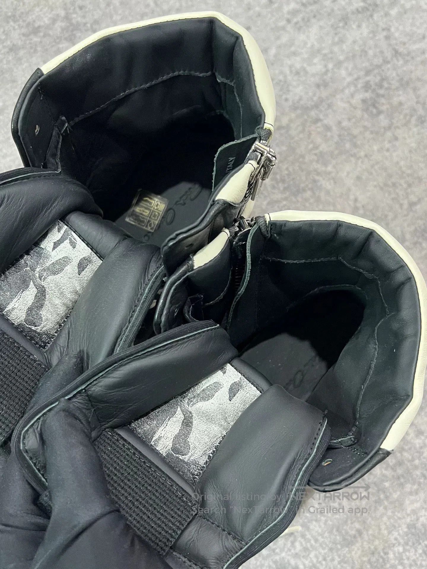 Rick Owens rick owens black and white high. Size US 6.5 / EU 39-40 - 7 Thumbnail