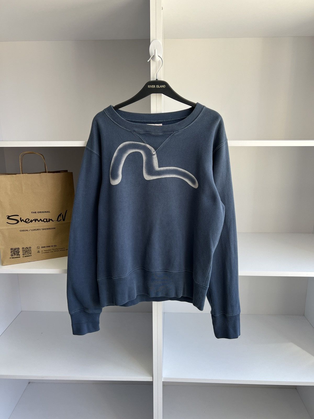Evisu × Japanese Brand × Vintage Vintage Evisu sweatshirt Japanese Brand Streetwear Size US M / EU 48-50 / 2 - 1 Thumbnail