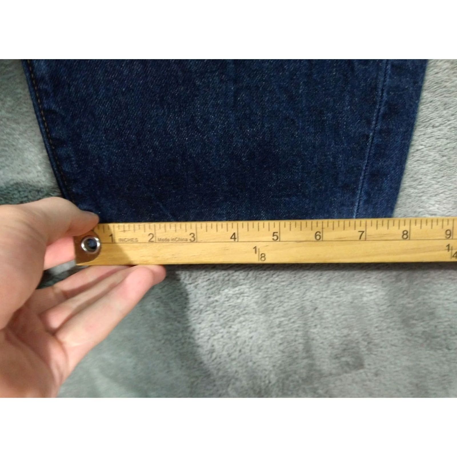 J.Crew J.CREW Jeans Mens 34x32 Blue Denim Straight Fit Mid Rise Dark Wash Regular 5-Pocket Mens Jeans Size US 34 / EU 50 - 6 Thumbnail