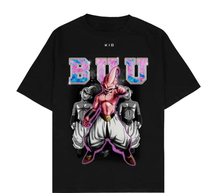 Anime × Japanese Brand kid Majin buu dbz anime Oversized box fit T-Shirt Size US L / EU 52-54 / 3 - 1 Thumbnail