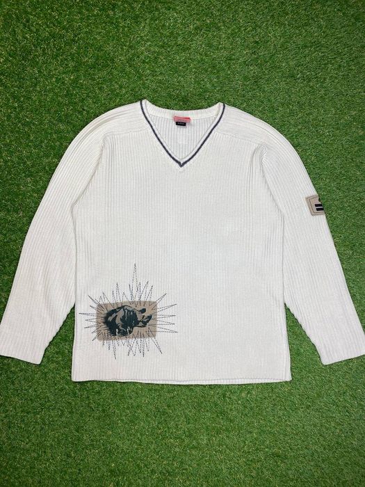 Vintage Vintage Ecko Unlimited knitted Sweater Y2K Logo | Grailed