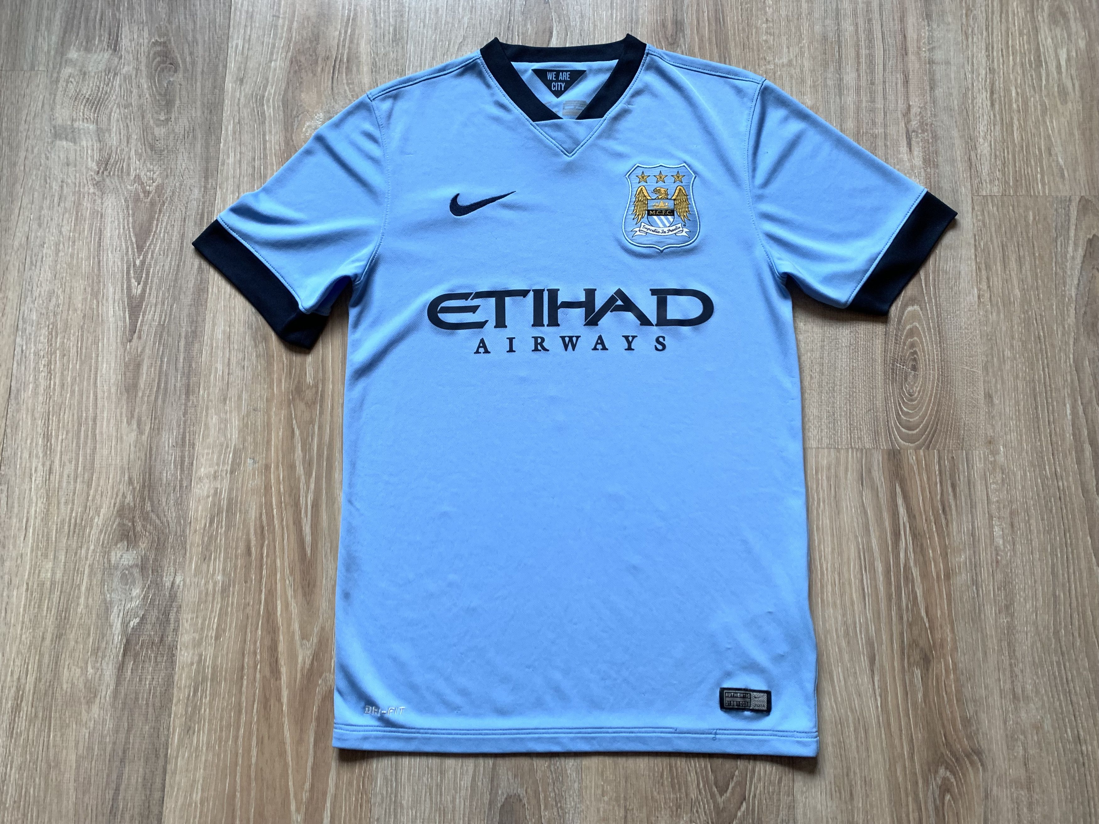 Nike Vintage Nike Manchester City Football Shirt 2014-2015 Size US S / EU 44-46 / 1 - 3 Thumbnail
