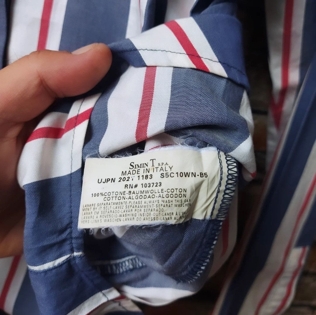 Armani × Designer ARMANI JEANS STRIPE LONG SLEEVE BUTTON SHIRT Size M / US 6-8 / IT 42-44 - 4 Thumbnail