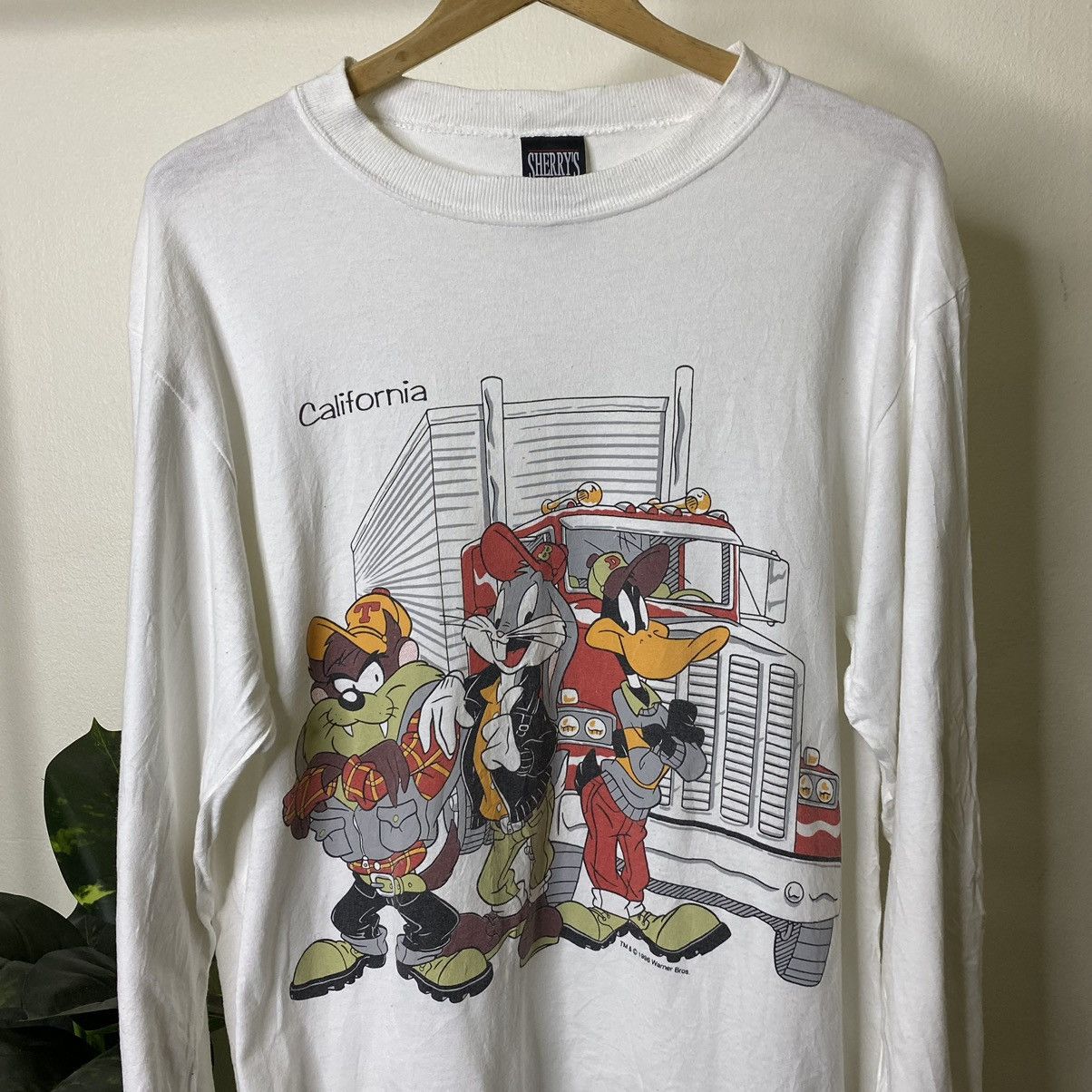 Cartoon Network × Vintage × Warner Bros 1996 Looney Tunes Characters Sherrys Mfg LS Tee Size US L / EU 52-54 / 3 - 2 Thumbnail