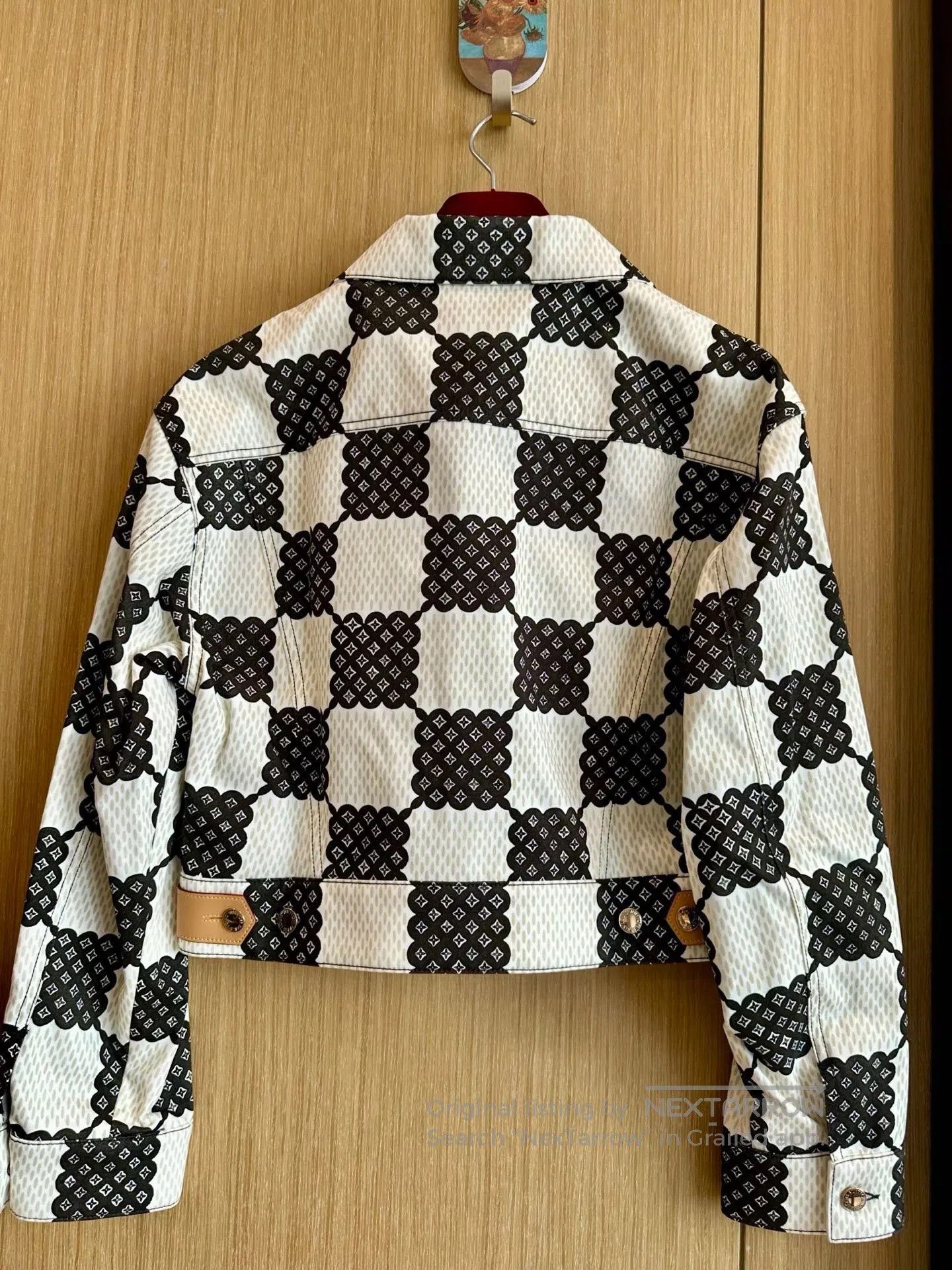 Louis Vuitton LV Black White Checkerboard Denim Jacket. Size S / US 4 / IT 40 - 3 Thumbnail