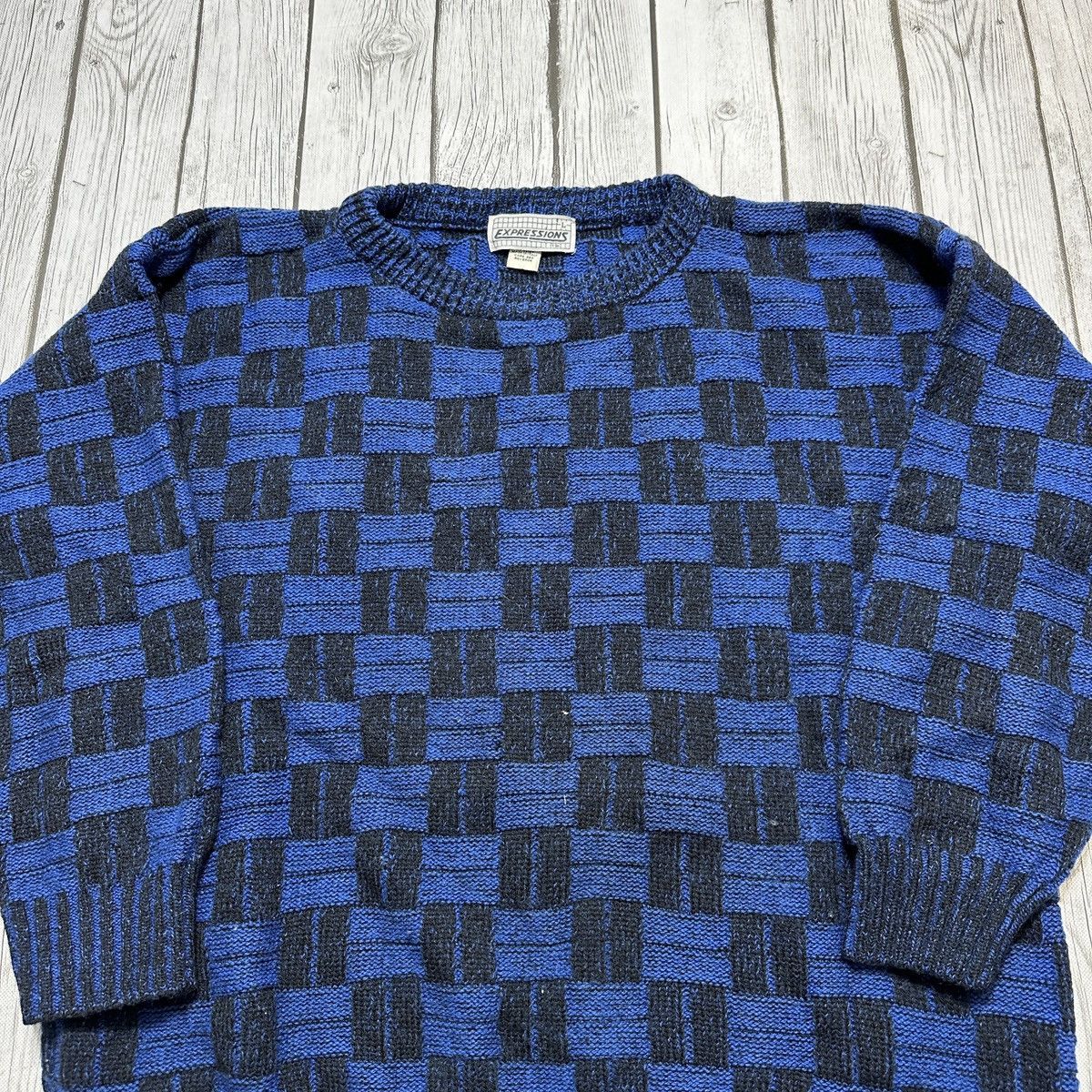 Vintage Vintage Expressions wool sweater Size US L / EU 52-54 / 3 - 3 Thumbnail