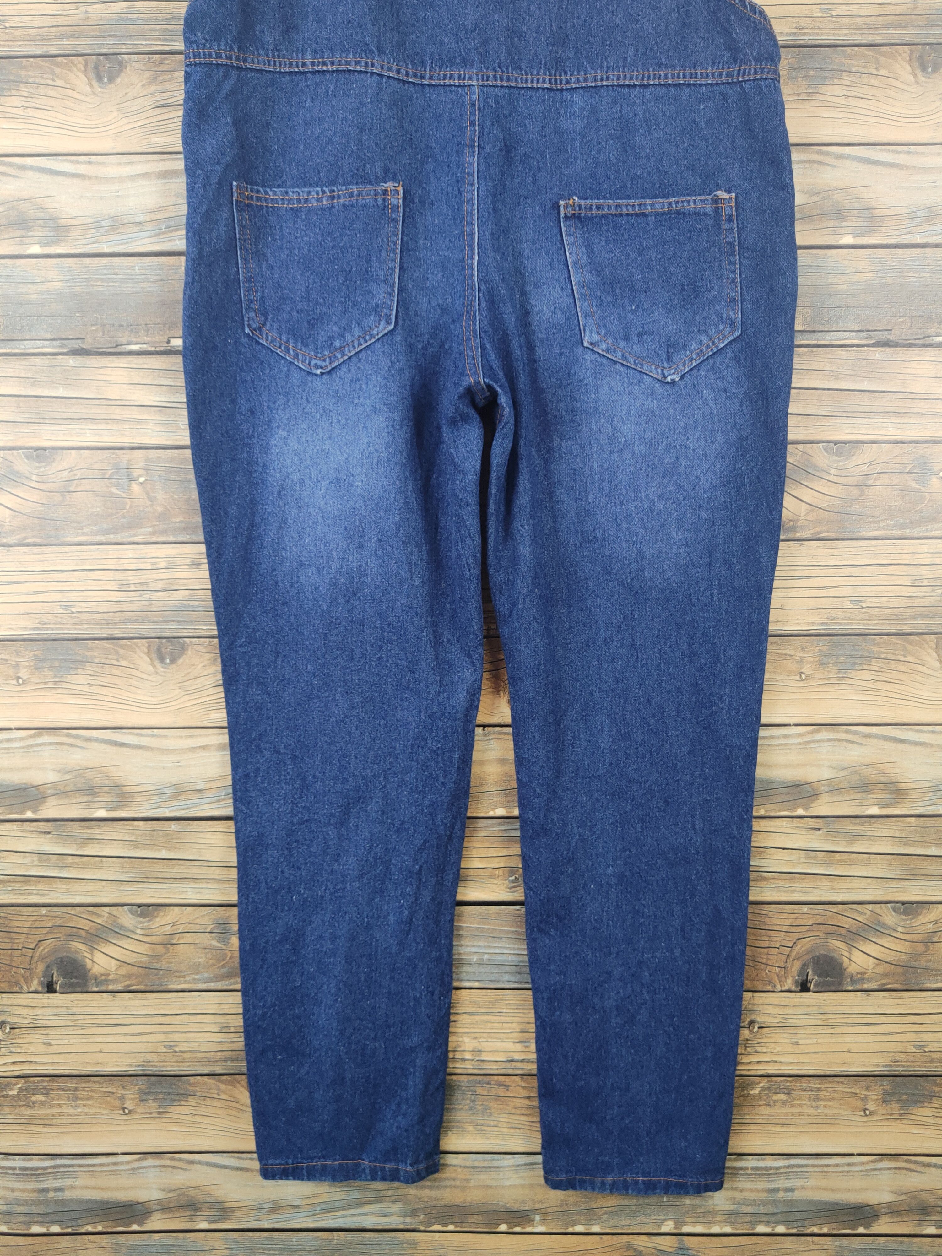 Japanese Brand × Vintage Vintage Japanese Brand Dark Blue Denim Jumpsuits Size 35" - 14 Thumbnail