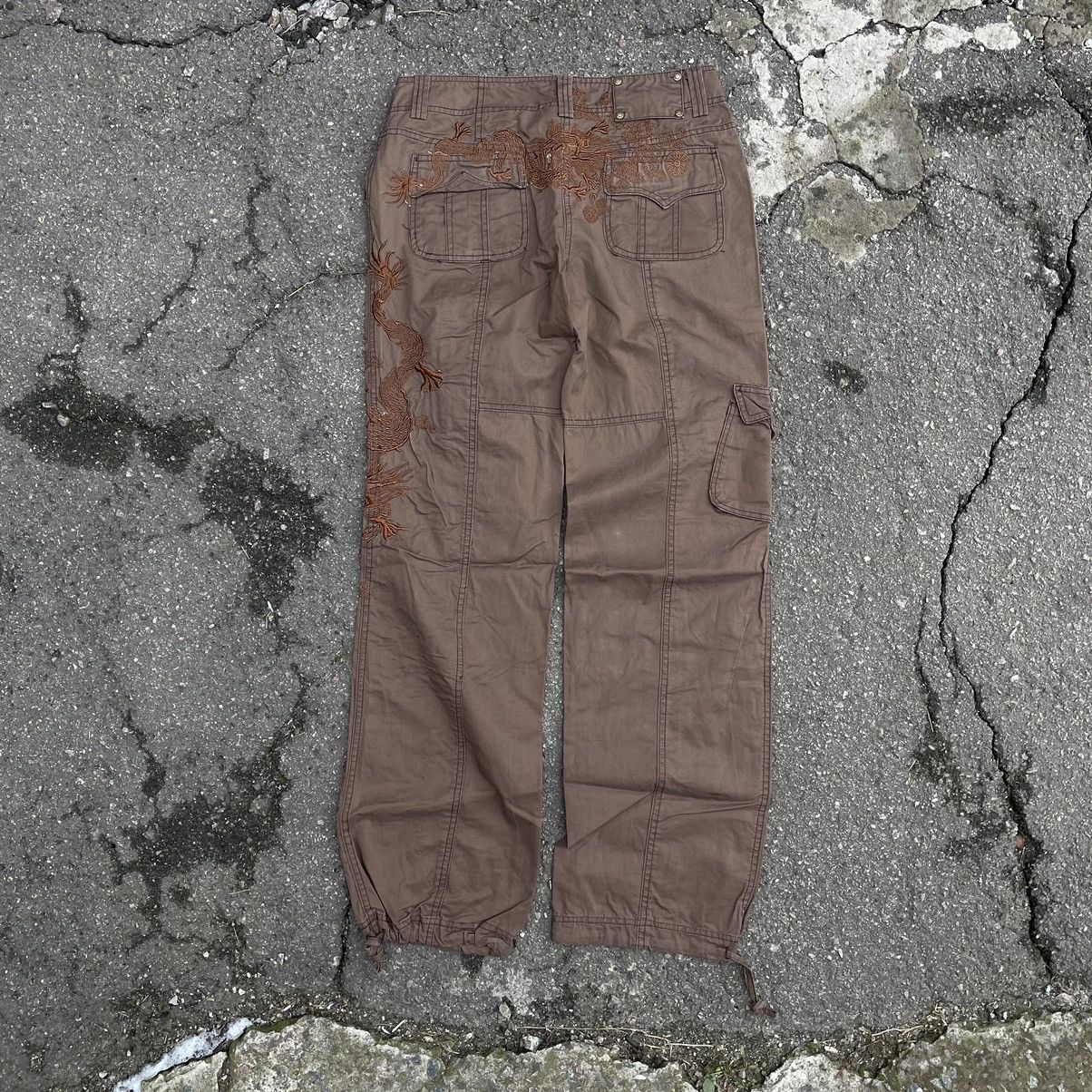 Japanese Brand Vintage Cropped Pants Dragon Japanese Brand Avantgarde M-L Size 26" / US 2 / IT 38 - 1 Thumbnail