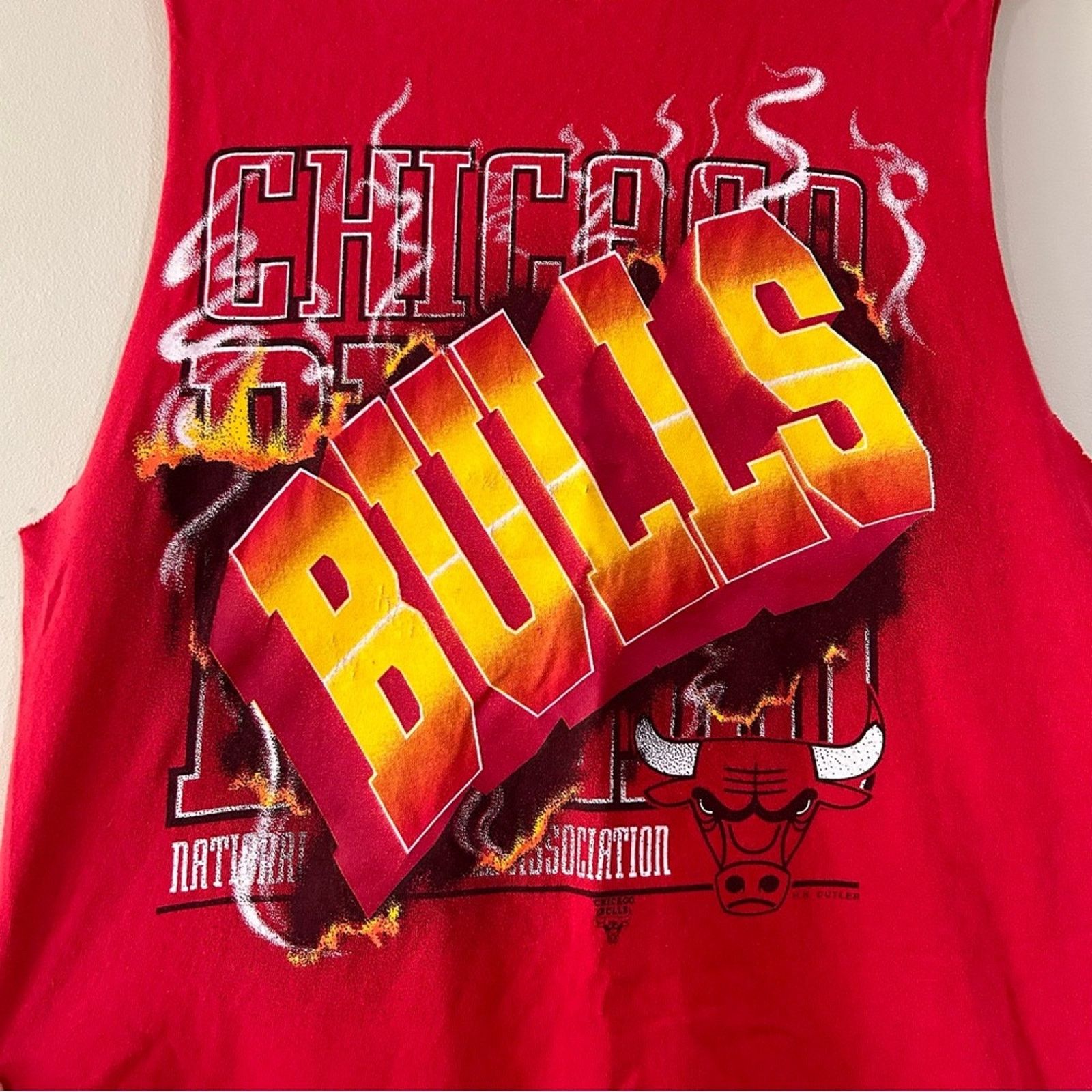 Delta Vintage Chicago Bulls Cutoff Shirt Size US M / EU 48-50 / 2 - 2 Thumbnail