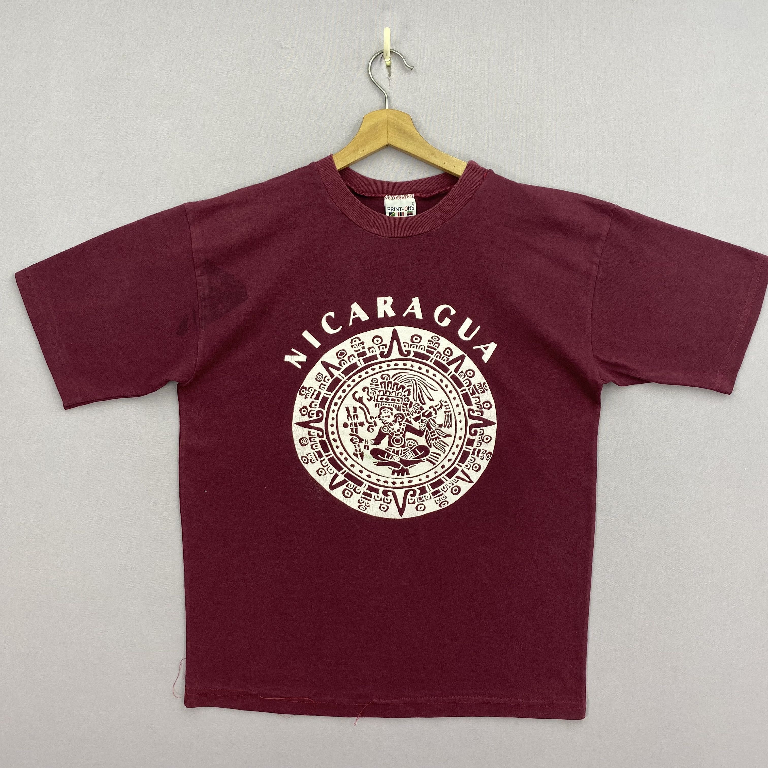 Vintage Vintage 90s Nicaragua T-Shirt Novelty Crewneck Tee Size US M / EU 48-50 / 2 - 1 Thumbnail