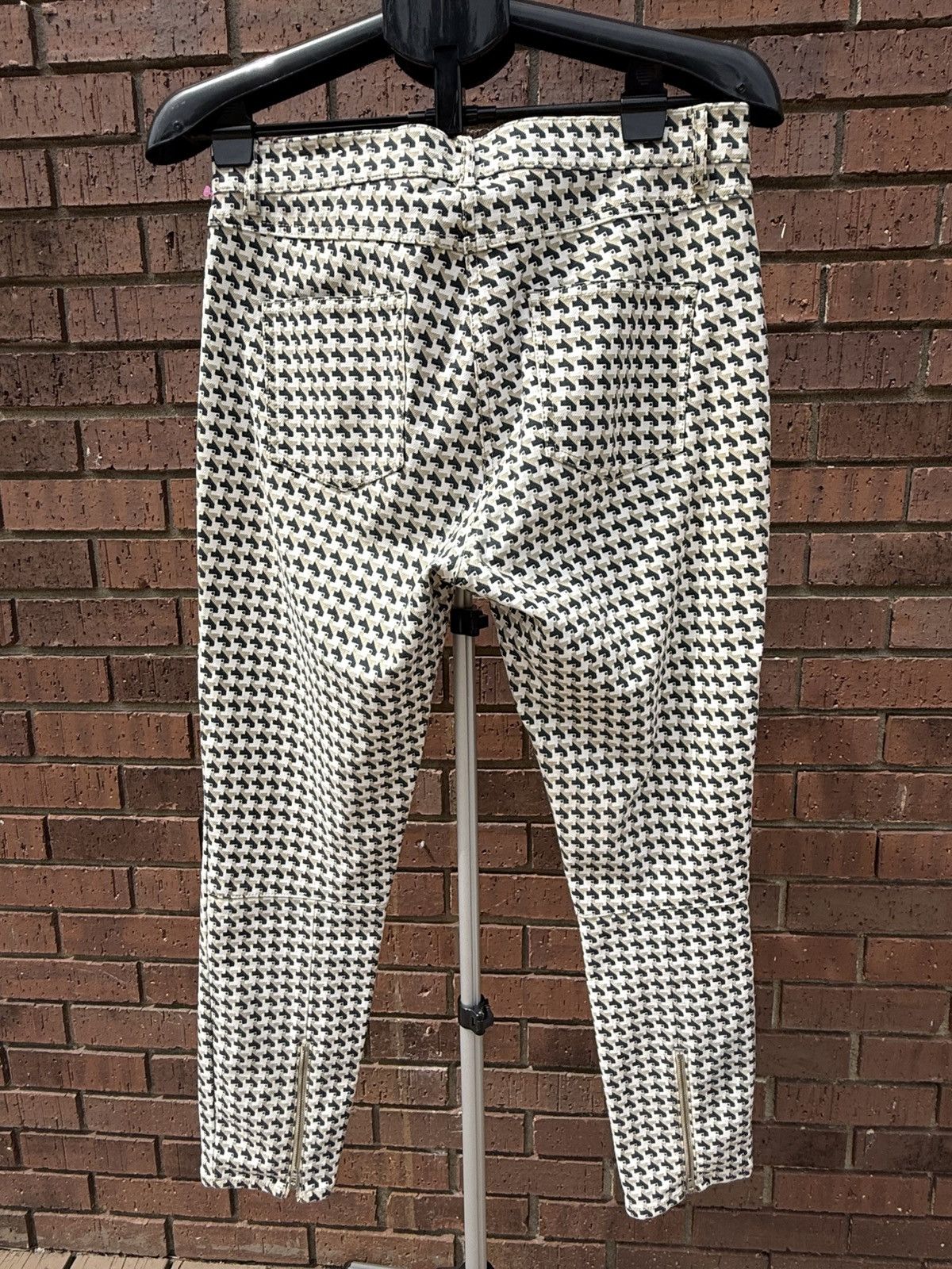 J.McLaughlin J McLaughlin Baxter Ankle Pants Zip Accent Geometric Print Size 32" / US 10 / IT 46 - 6 Thumbnail