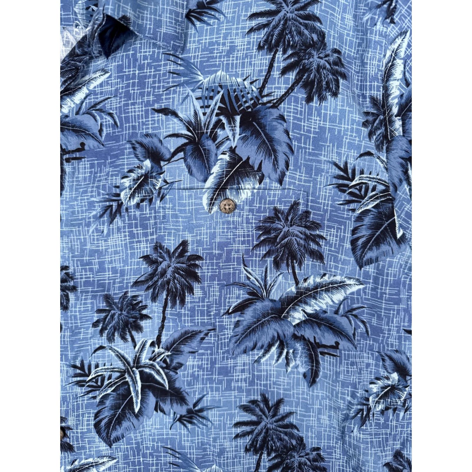 Vintage Campia Shirt Mens 2XL Blue Short Sleeve Hawaiian Palm Tree Button Up Tropical Size US XXL / EU 58 / 5 - 6 Thumbnail