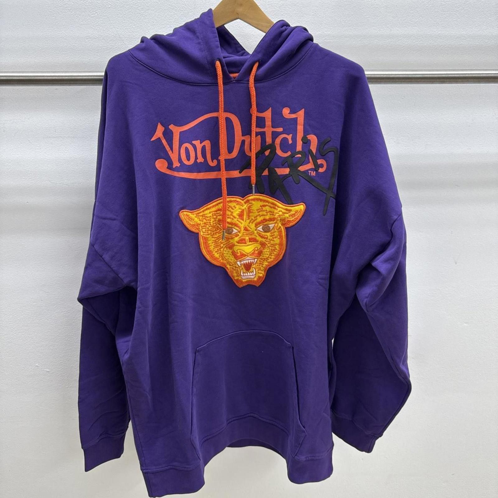 Von Dutch Von Dutch Paris New Hoodie XL Purple Graphic Tiger Size US XL / EU 56 / 4 - 1 Thumbnail