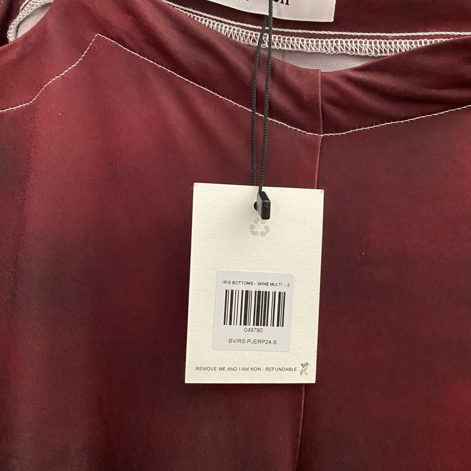Other Peachy Den Iris Flared Hip Cutout pants Wine Red Small Size 26" / US 2 / IT 38 - 8 Thumbnail