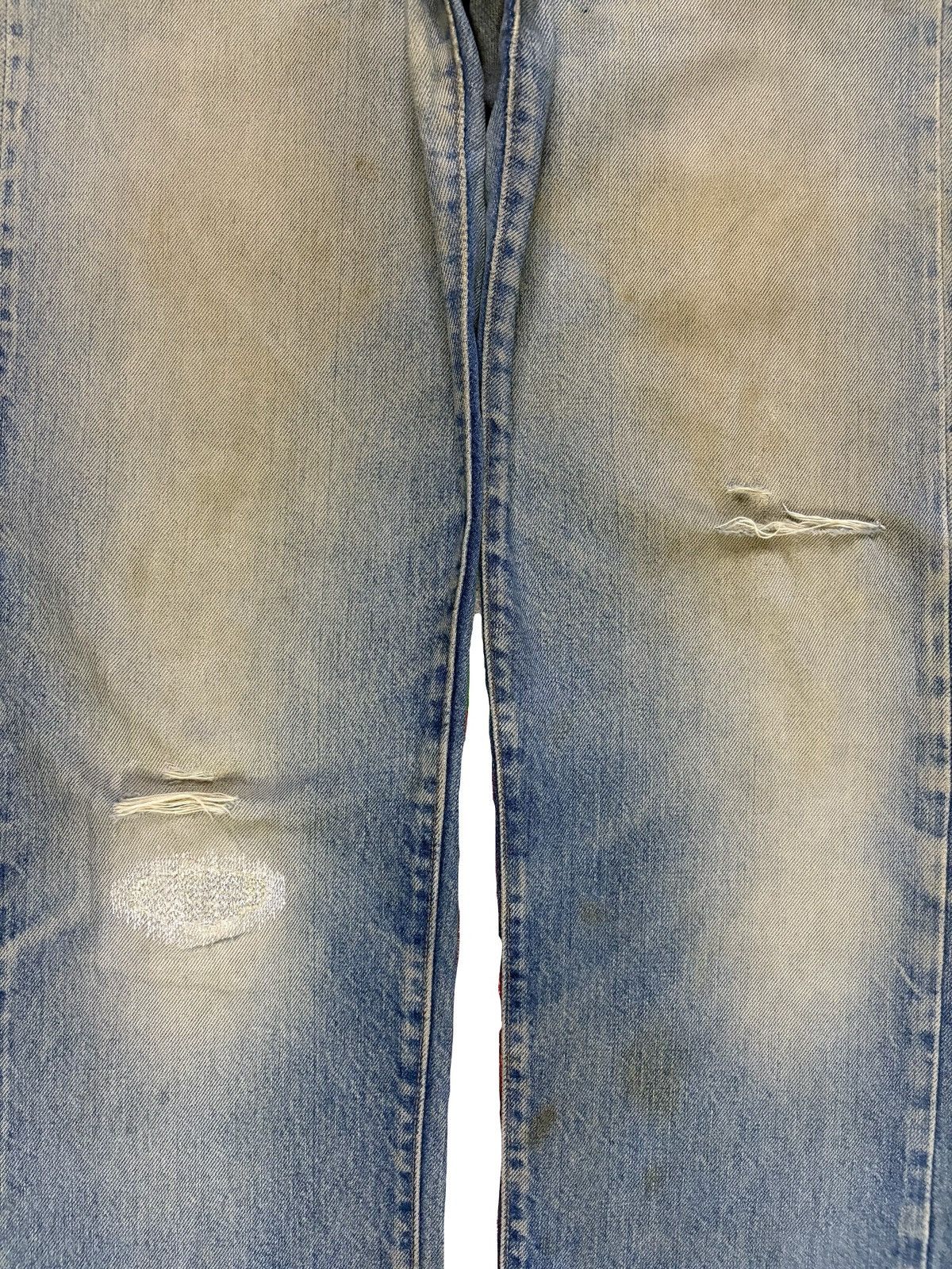 Levi's Vintage 80s Levis 501 Selvedge Mud Wash Jeans Button 524 Size US 32 / EU 48 - 7 Thumbnail