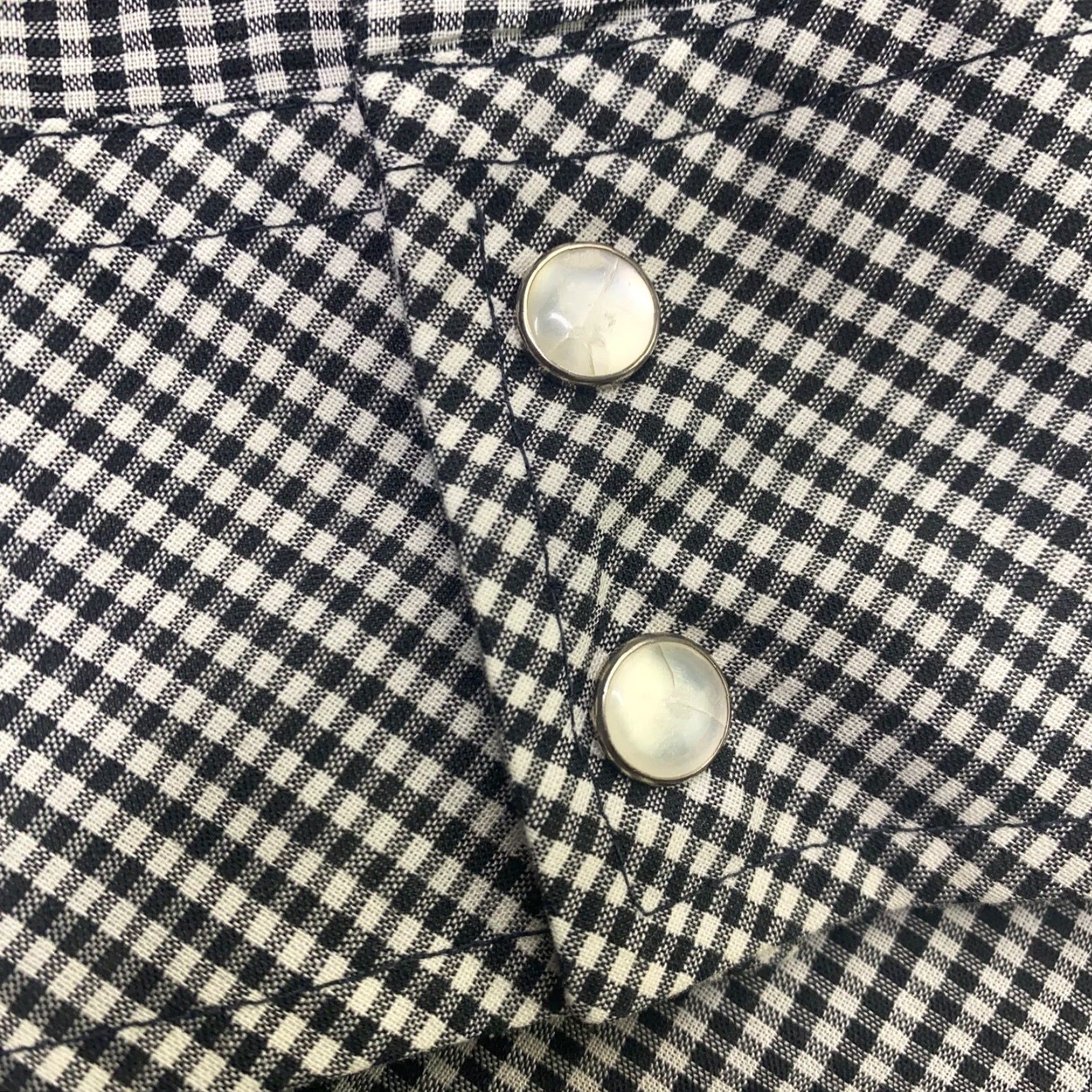 Vintage VINTAGE Campus Shirt Mens L Grey Check Gingham Western Casual Button-Up Size US L / EU 52-54 / 3 - 7 Thumbnail