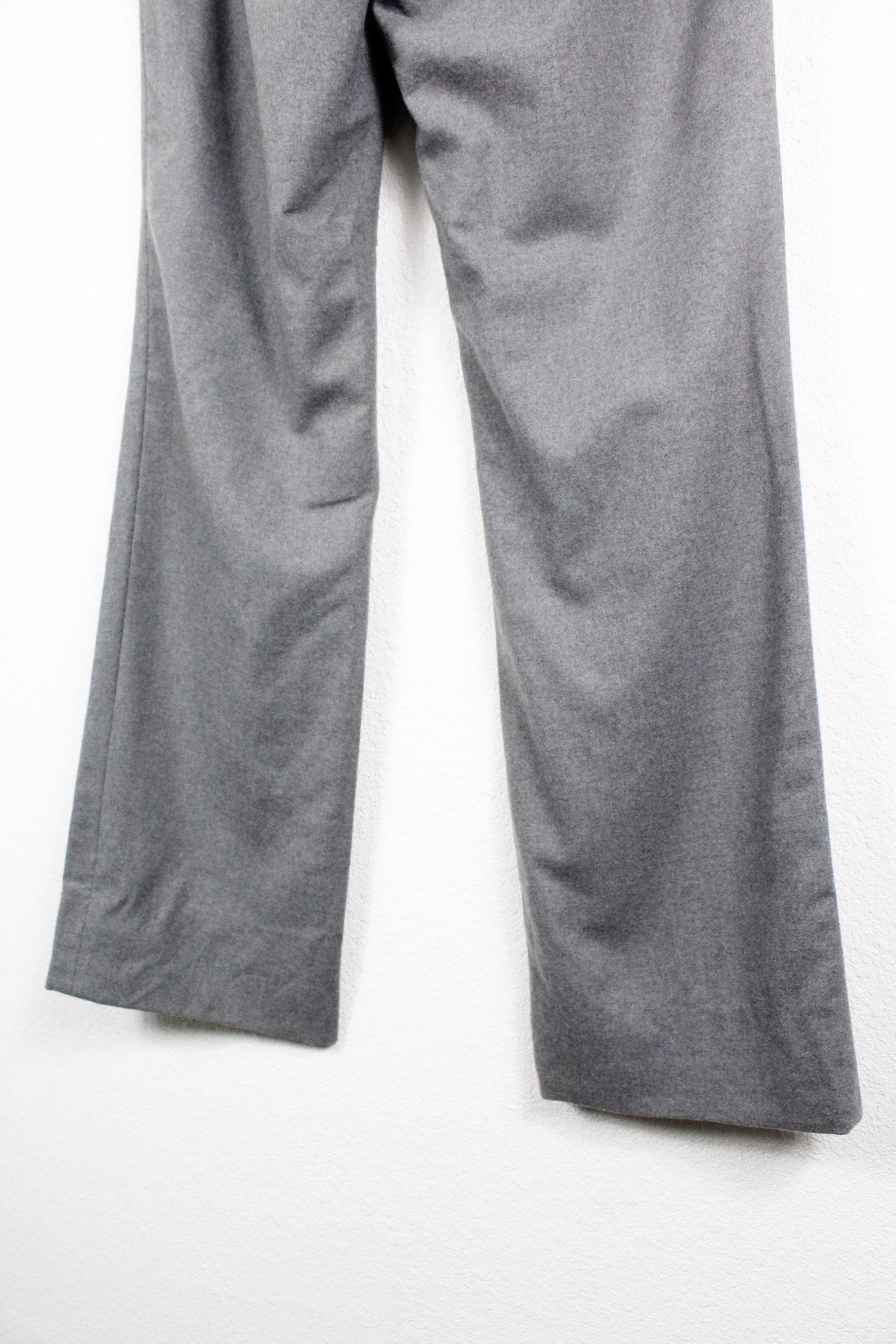 Jil Sander Jil Sander by Raf Simons Grey Flannel Wool Trousers Pants Size 26" / US 2 / IT 38 - 5 Thumbnail