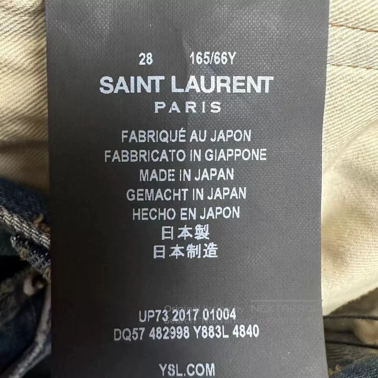 Saint Laurent Paris Saint Laurent Blue Frayed Denim Shorts. Size 28" / US 6 / IT 42 - 4 Thumbnail