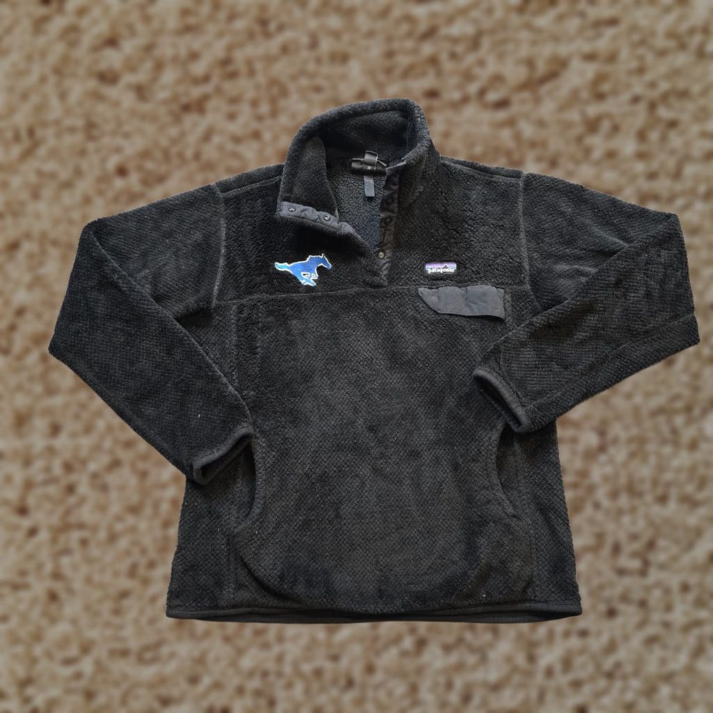 Patagonia Patagonia Sweater Womens Size Large Black Re-Tool Snap T Mustang Horse Casual Jacket Size L / US 10 / IT 46 - 1 Thumbnail