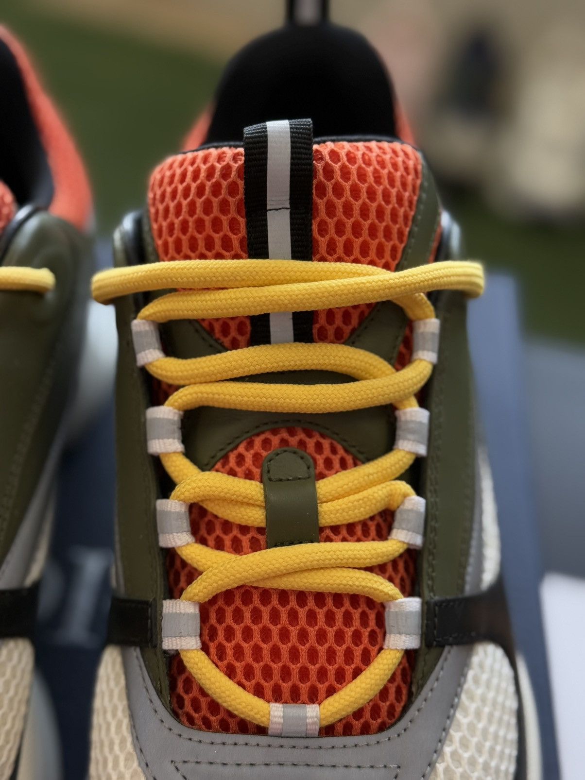 Dior Dior B22 & Peter Doig Green Orange Sneakers 13US/46EU Size US 13 / EU 46 - 9 Thumbnail