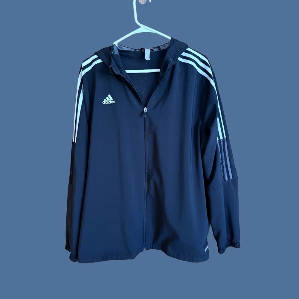 Adidas Adidas Track Jacket Full Zip Men XL Black AEROREADY 3-Stripes Activewear Shirt Hoodie? Size US XL / EU 56 / 4 - 1 Thumbnail