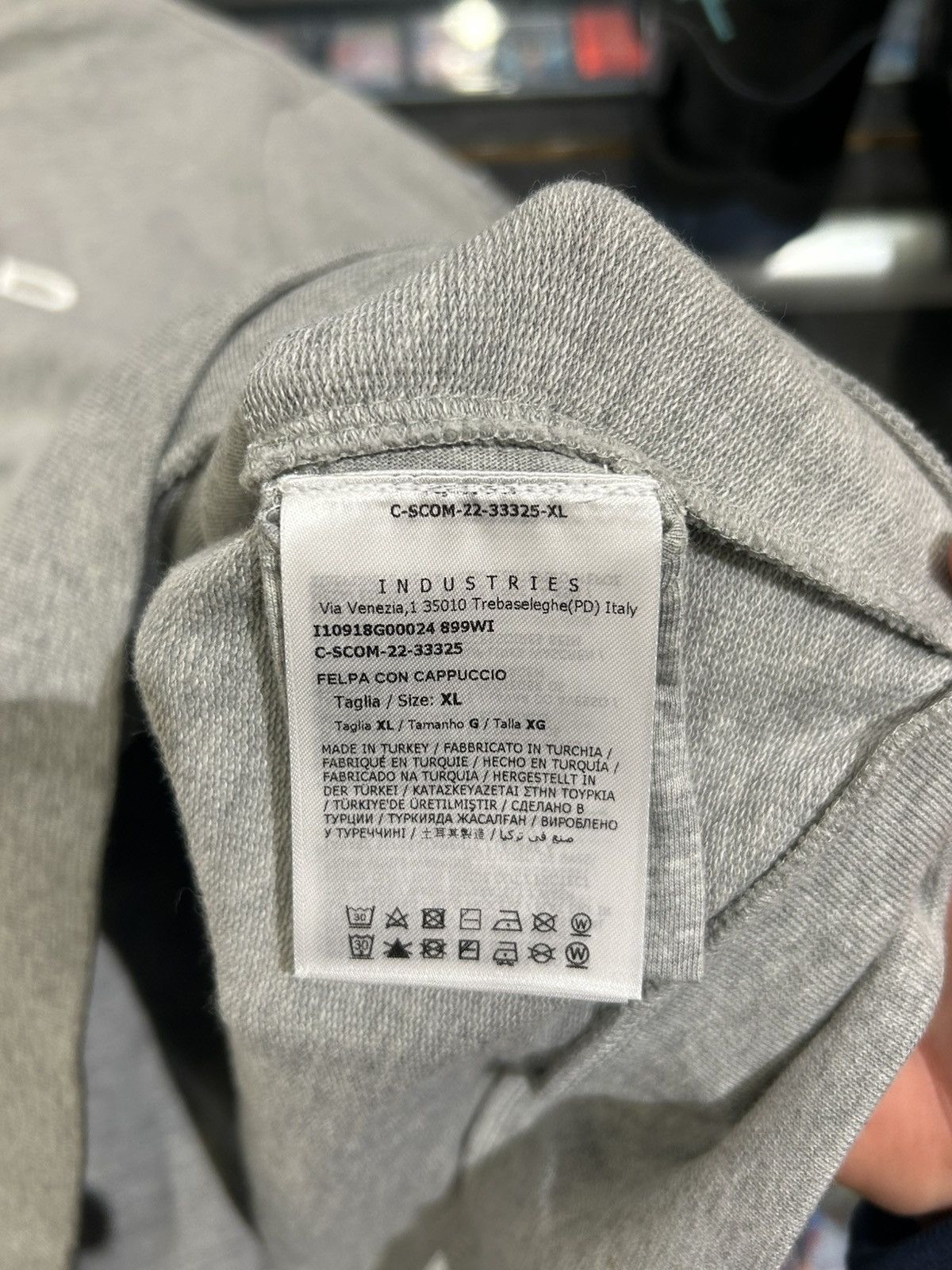 Moncler Moncler mens Logo drawstring popover hoodie grey Size US XL / EU 56 / 4 - 9 Thumbnail