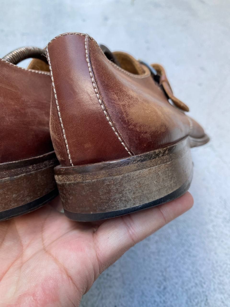 Other Vintage Guidi Dolce Gabbana style Leather Faded Shoes Size US 10 / EU 43 - 17 Thumbnail