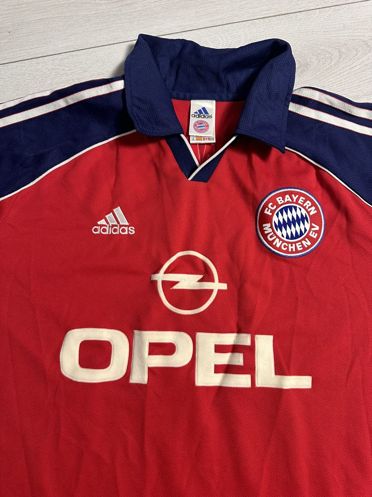 Adidas × Vintage Vintage Bayern Munich soccer jersey size XL Opel logo Size US XL / EU 56 / 4 - 4 Thumbnail