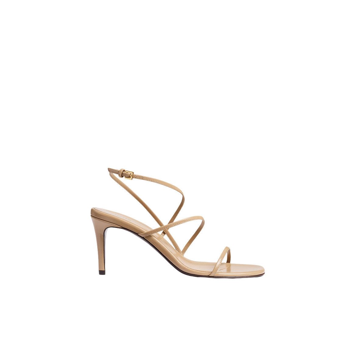 KHAITE KHAITE Loop Beige Leather 75mm Sandals New And Authentic (Wo Size US 11 / IT 41 - 1 Thumbnail
