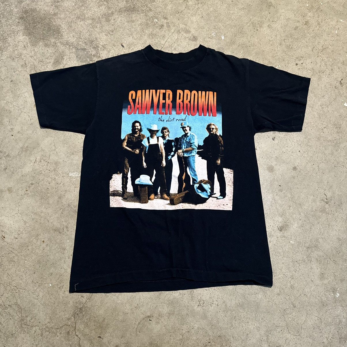 Band Tees × Vintage VINTAGE SAWYER BROWN TOUR TEE! Size US M / EU 48-50 / 2 - 4 Thumbnail