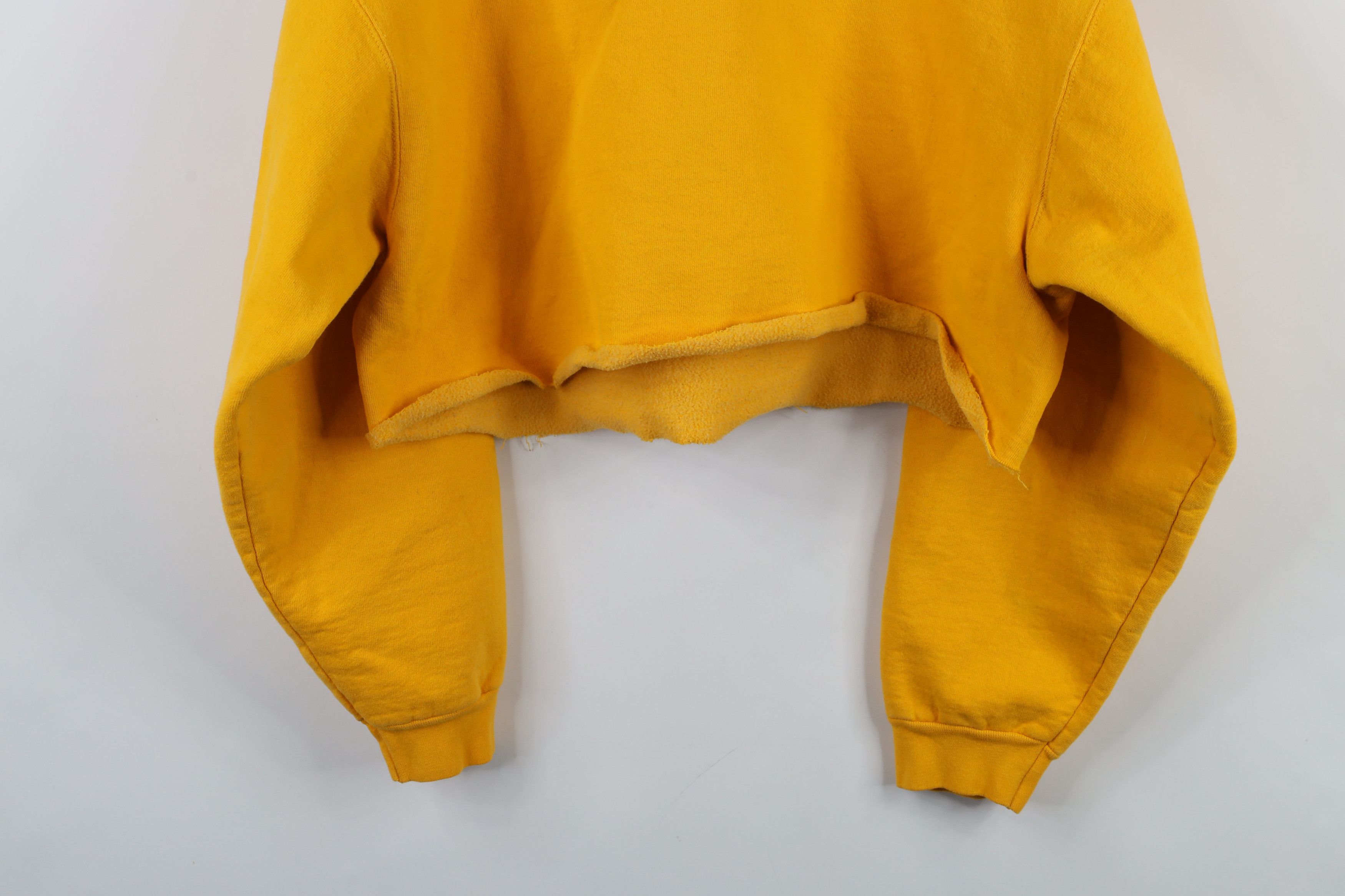 Vintage Vintage 90s Off Cropped University of Michigan Sweatshirt Size XL / US 12-14 / IT 48-50 - 13 Thumbnail