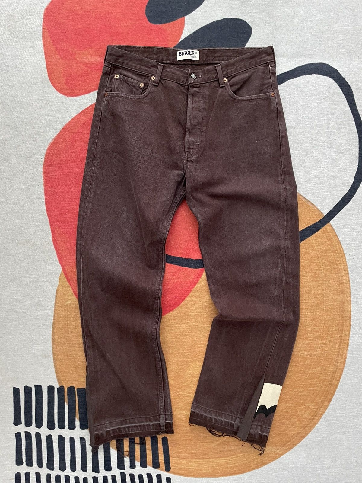 Levi's Bleu Desir Travis Scott Brown Flared Vampire Pants Size US 34 / EU 50 - 3 Thumbnail