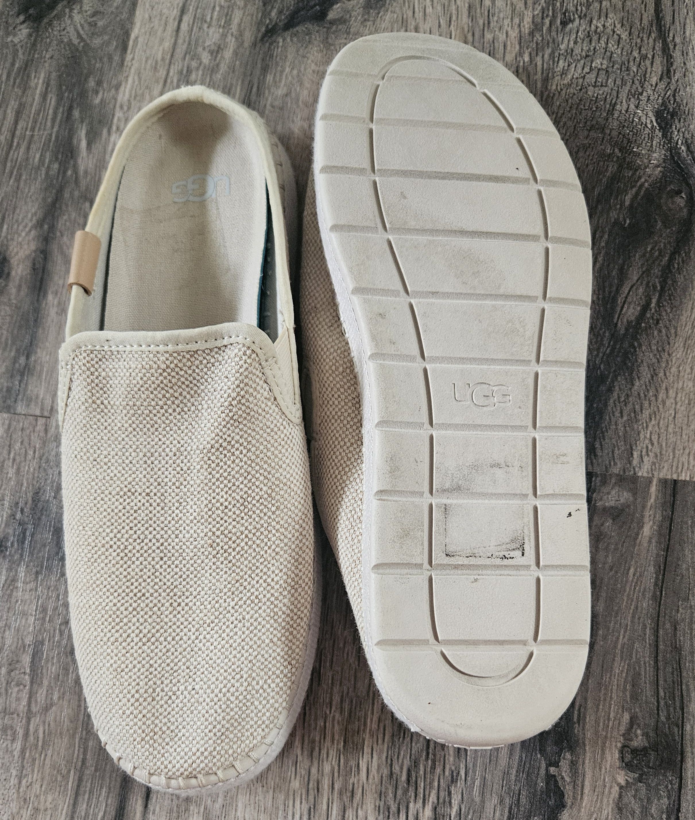 Ugg Ugg Womens Beige Woven Delu Slip On Shoes Size 8 Size US 8 / IT 38 - 4 Thumbnail