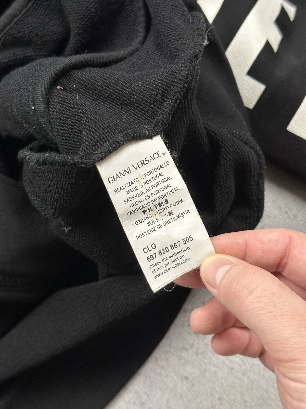 Versus Versace Versus Versace Black Full Zip Hoodie Geometric Print Rare S Size US S / EU 44-46 / 1 - 14 Thumbnail