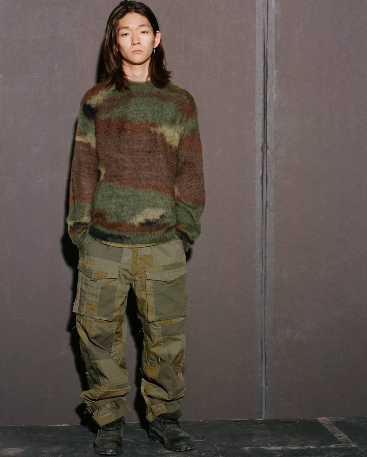 Supreme Supreme × JUNYA WATANABE Brushed Camo Mohair Sweater Size US M / EU 48-50 / 2 - 6 Thumbnail