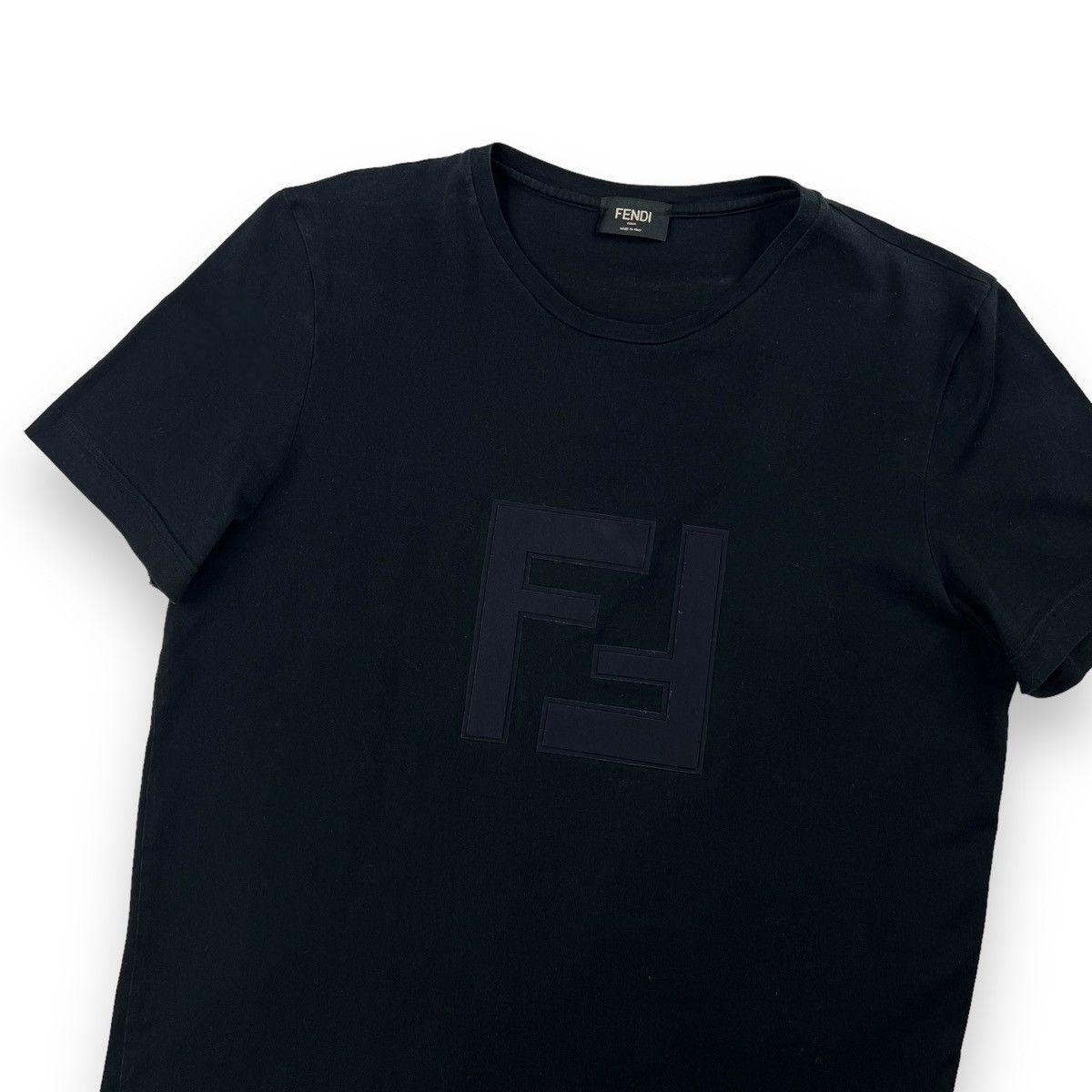 Fendi Fendi FF Black T Shirt Size US XS / EU 42 / 0 - 1 Thumbnail