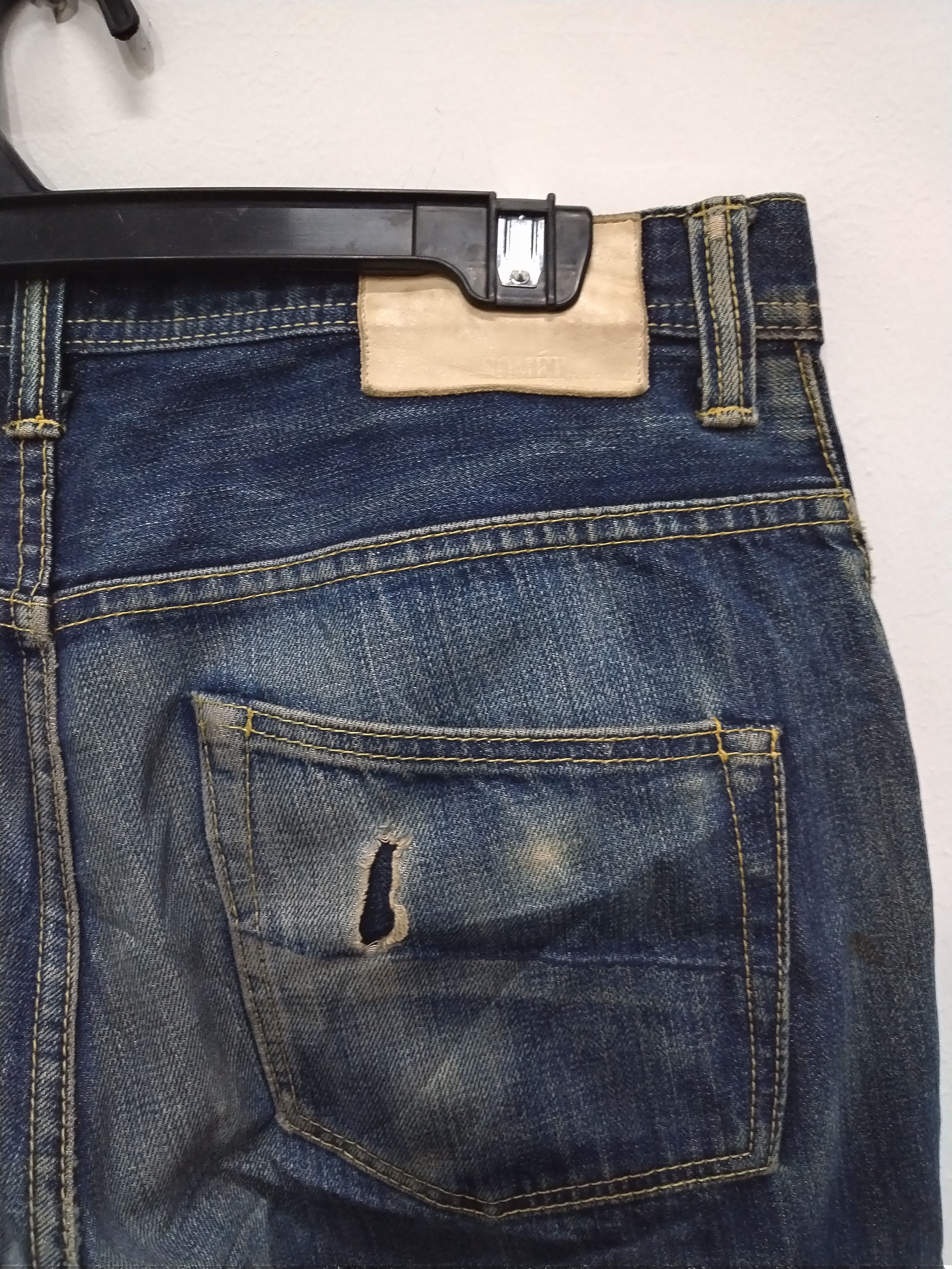 Japanese Brand Vtg selvedge somet straight jeans nice design & character Size US 32 / EU 48 - 9 Thumbnail