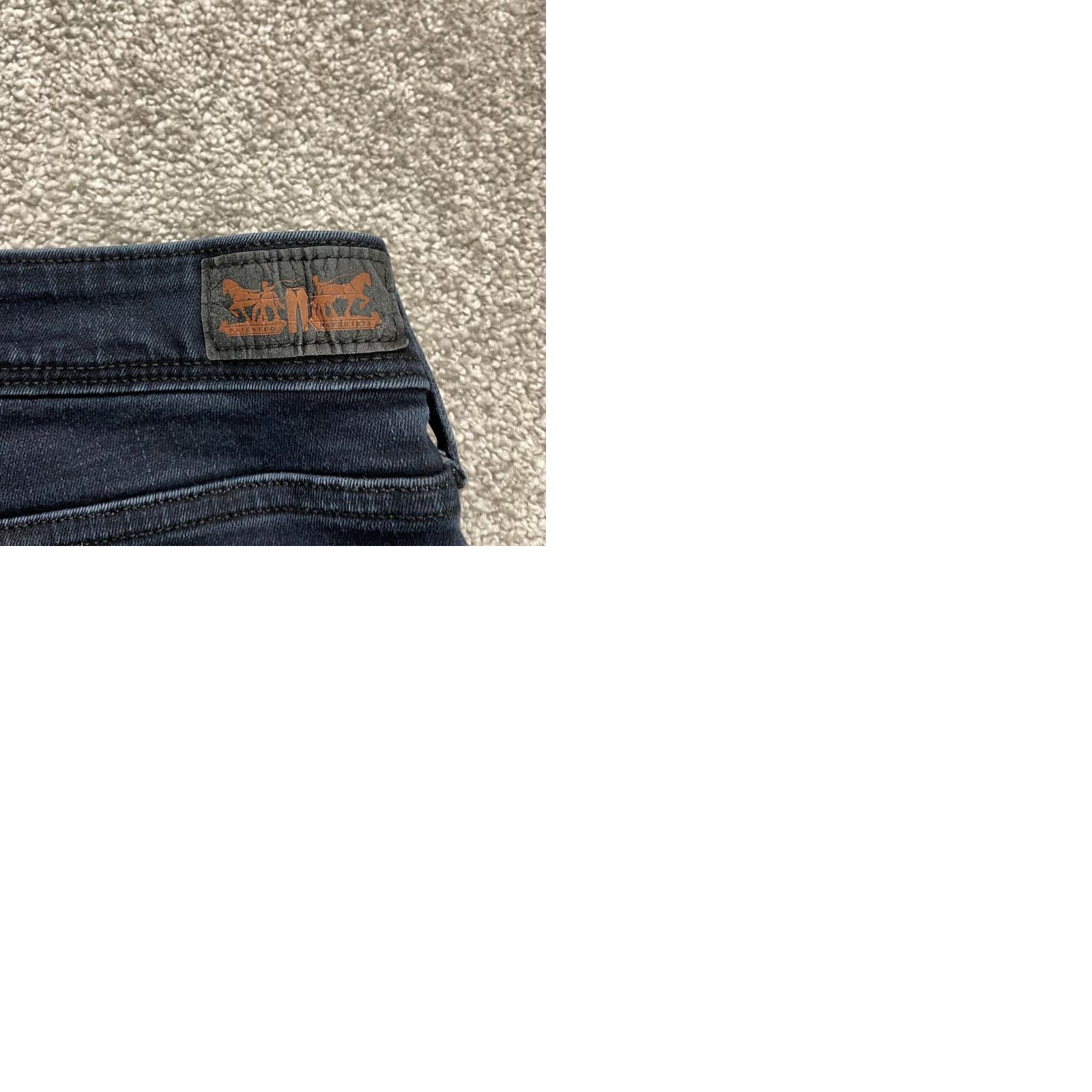 Levi's Levis Jeans 512 Skinny Shaping 40x29 Blue Dark Wash 90s USA Womens Size 27" / US 4 / IT 40 - 9 Thumbnail
