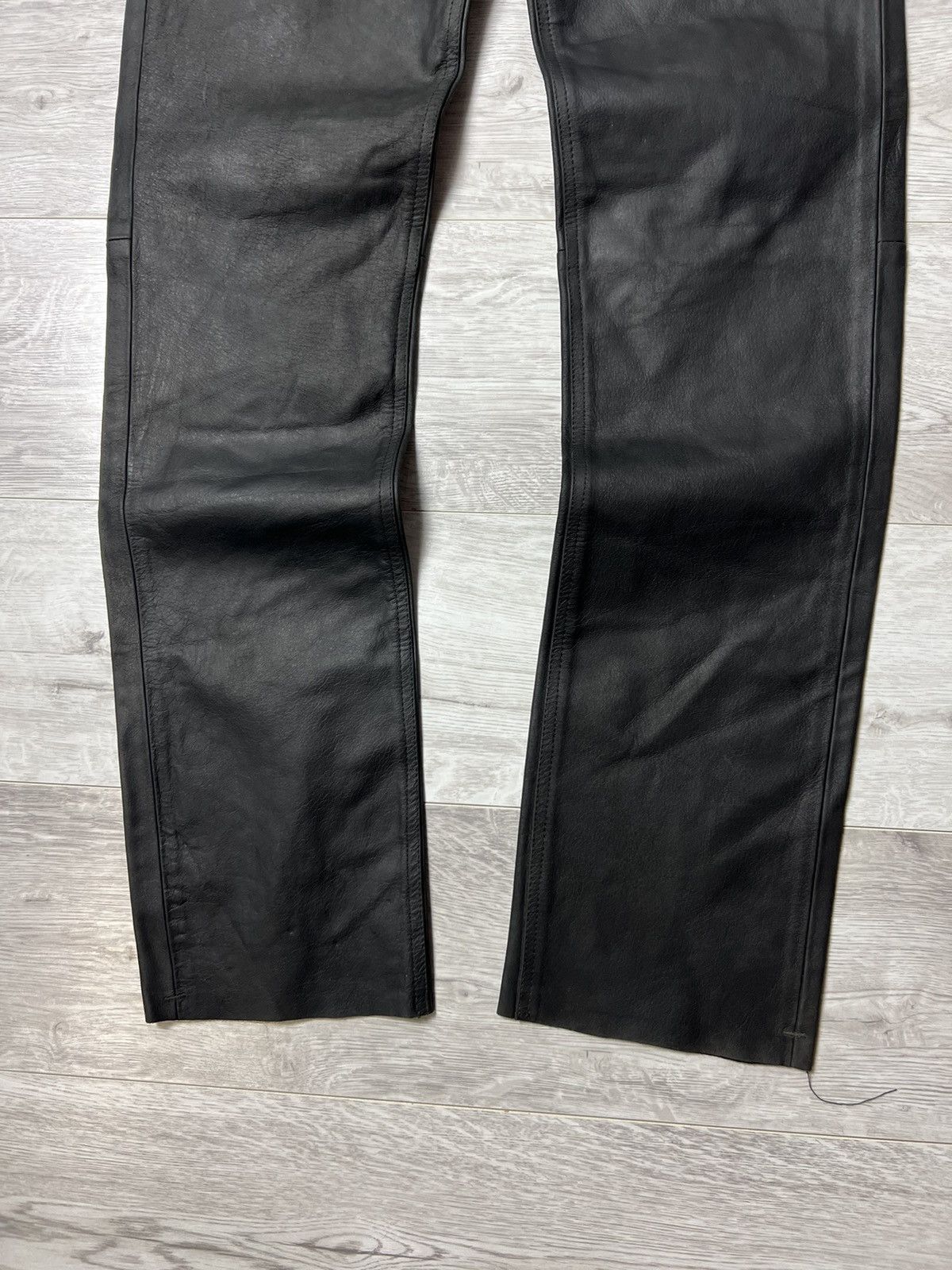Genuine Leather NWT Vintage Wallaby Australian Lifestyle Leather Biker Pants Size US 30 / EU 46 - 8 Thumbnail