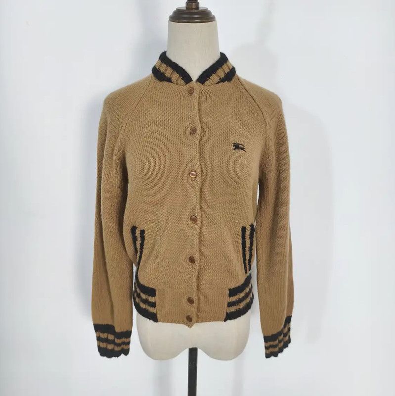 Burberry Burberry Khaki Wool Cardigan for Women Size M / US 6-8 / IT 42-44 - 1 Thumbnail
