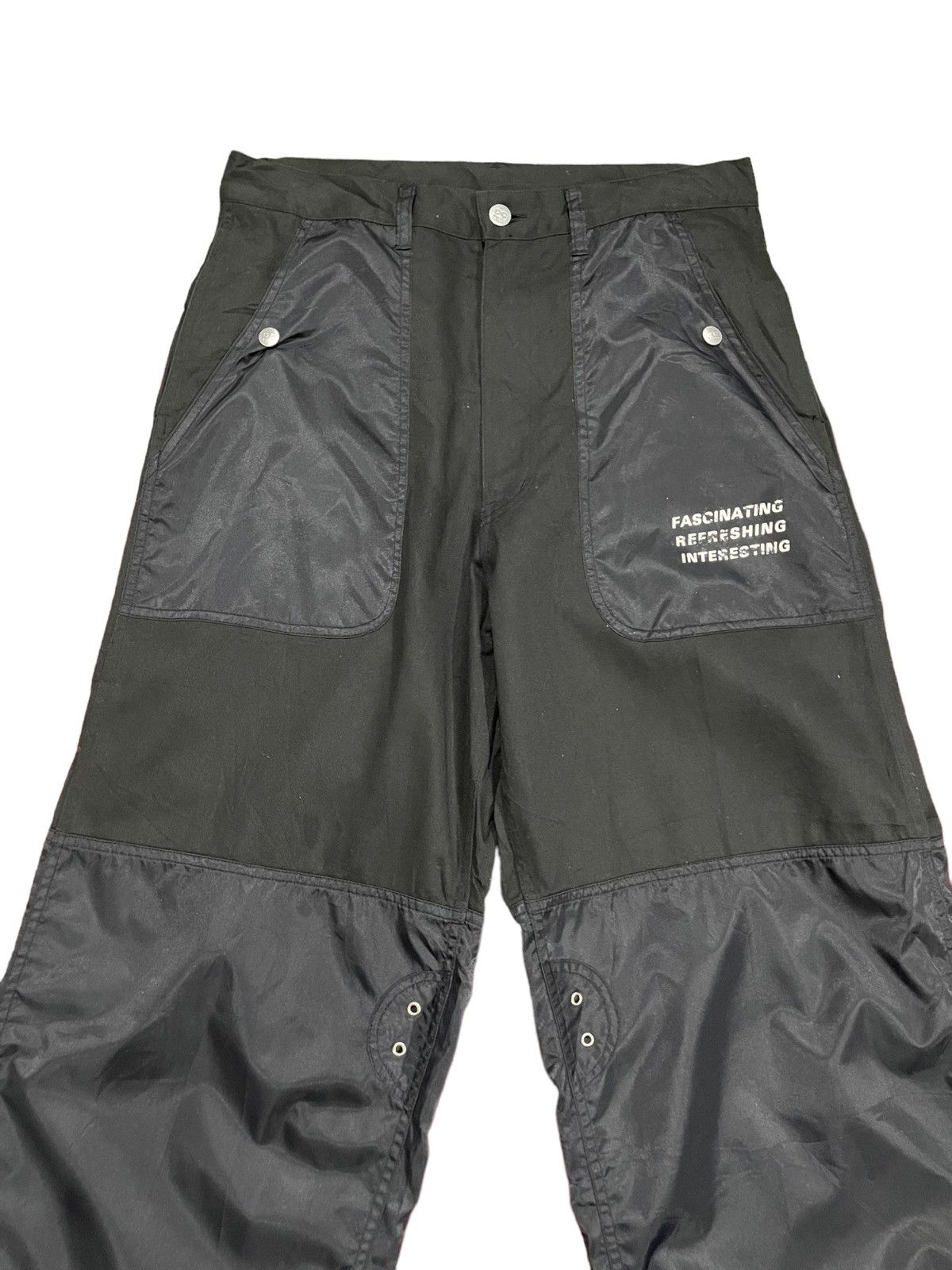If Six Was Nine Kansai Yamamoto Futuristic Dual Nylon/Cotton Baggy Pants Size US 32 / EU 48 - 5 Thumbnail